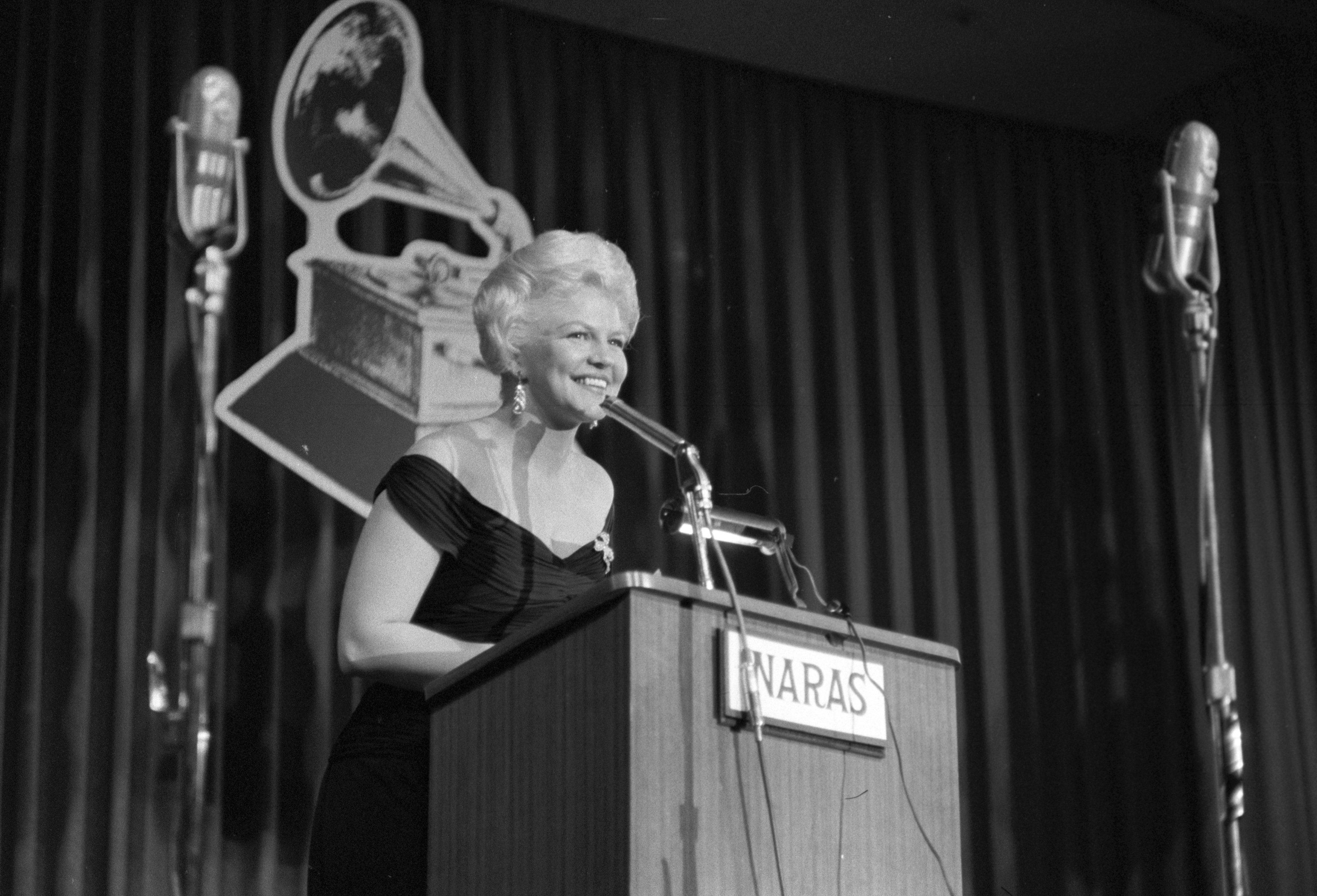 Peggy Lee at the 1st GRAMMY Awards