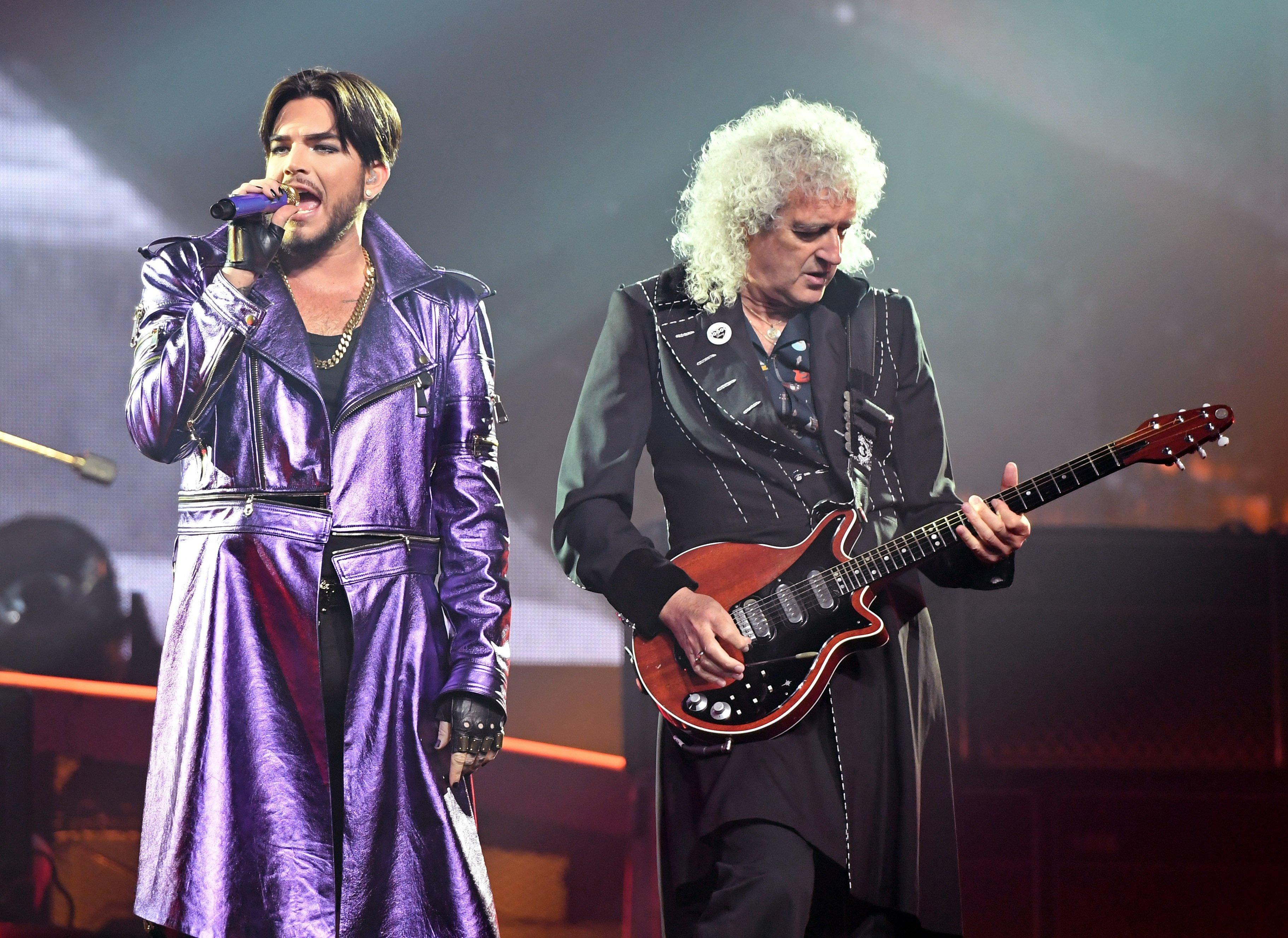 Adam Lambert & Brian May of Queen 