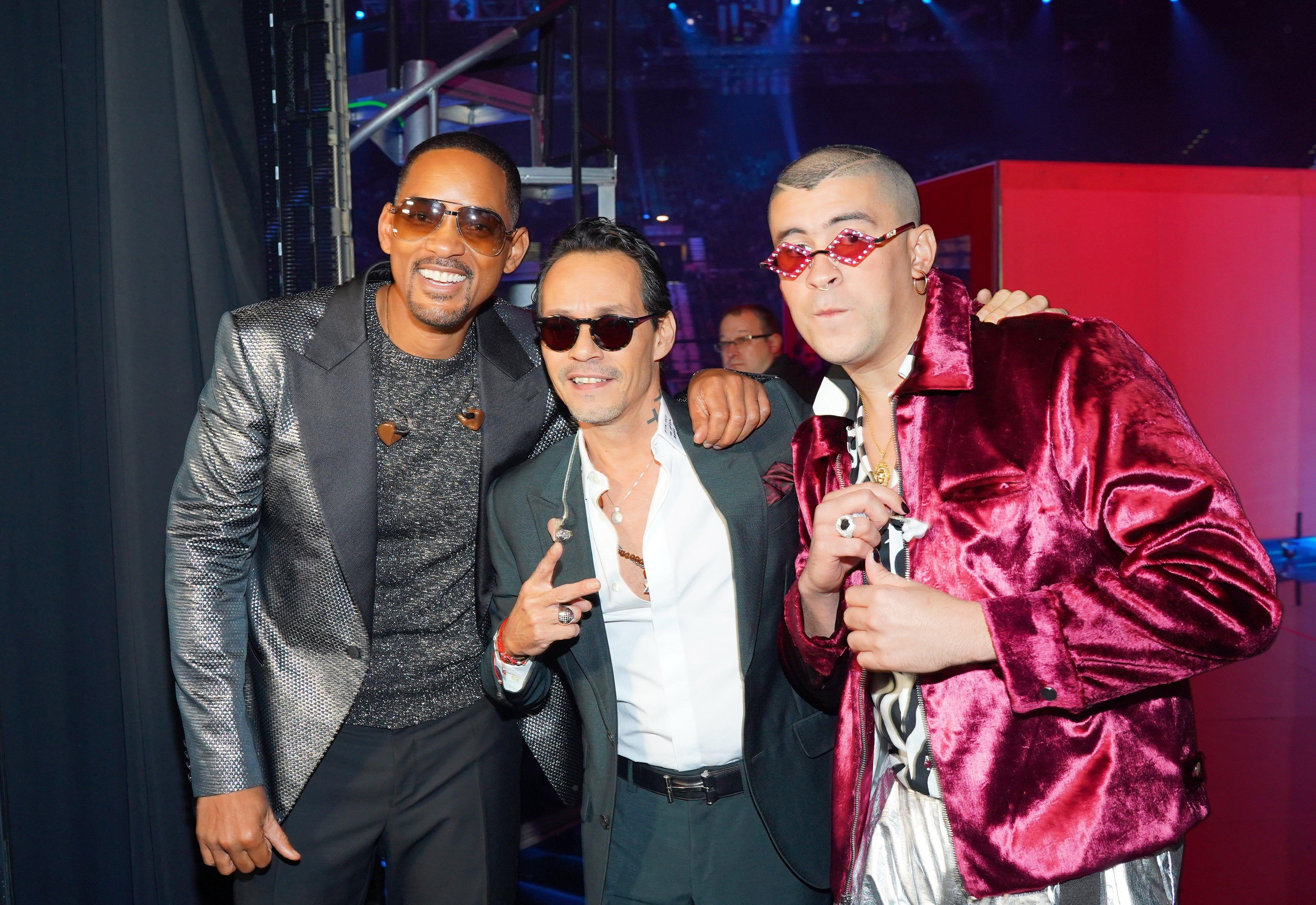 Will Smith, Marc Anthony, and Bad Bunny