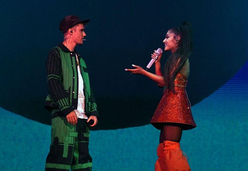 Replying to @27frankc Ariana Grande Stuck With You ft Justin