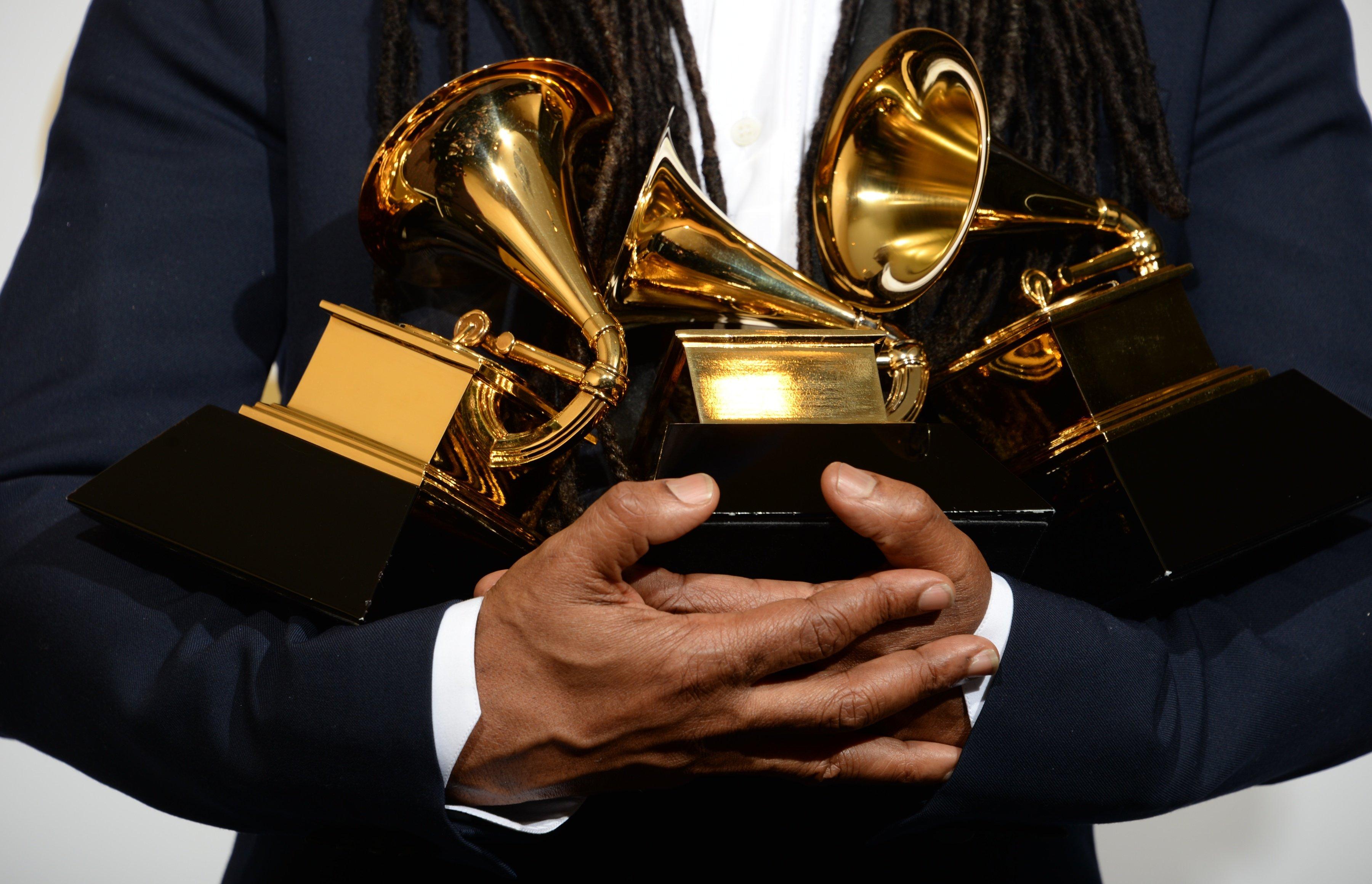 GRAMMY Awards in arms