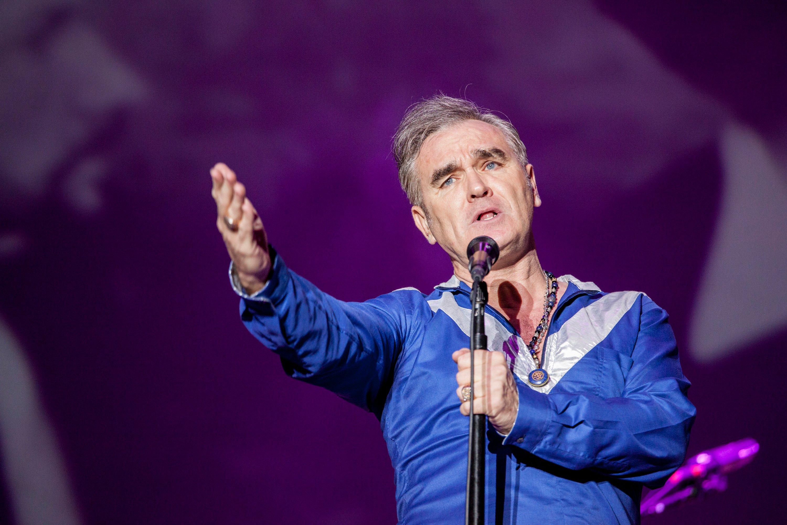 Morrissey performs in 2015