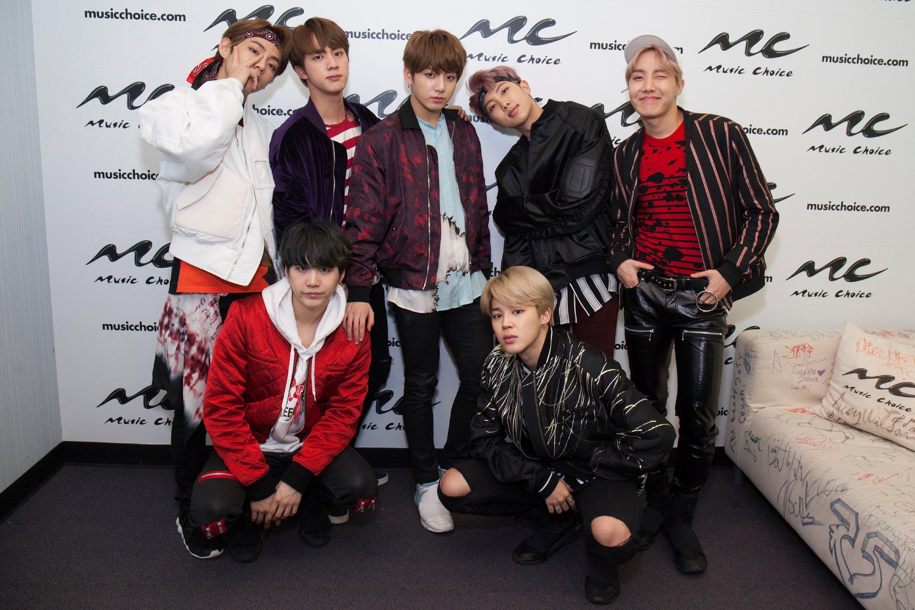 K-pop boy band BTS in 2017