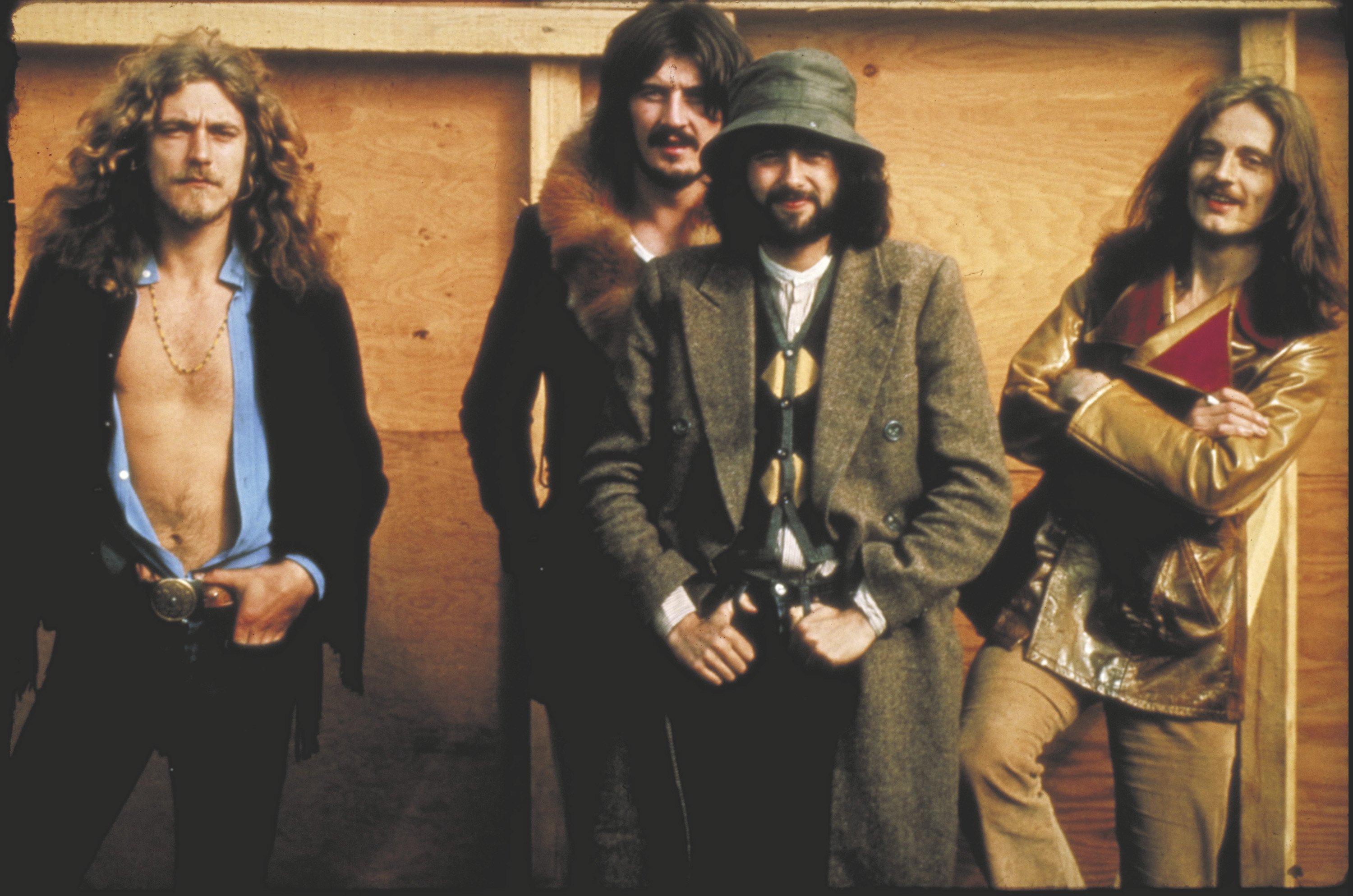 Led Zeppelin photographed in 1969