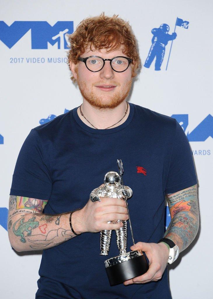 Ed Sheeran at the 2017 MTV VMAs