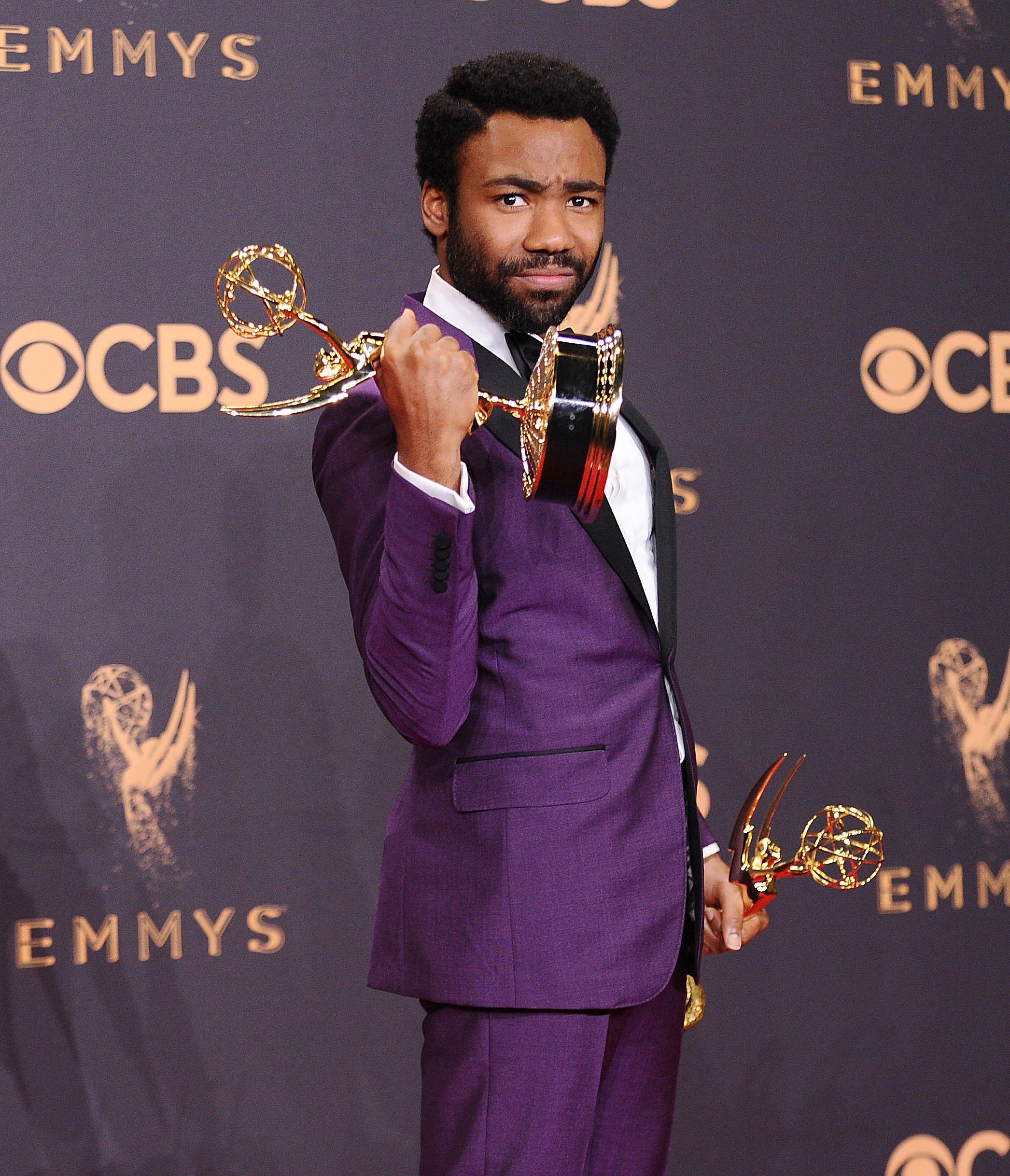 Donald Glover at the 2017 Emmy Awards