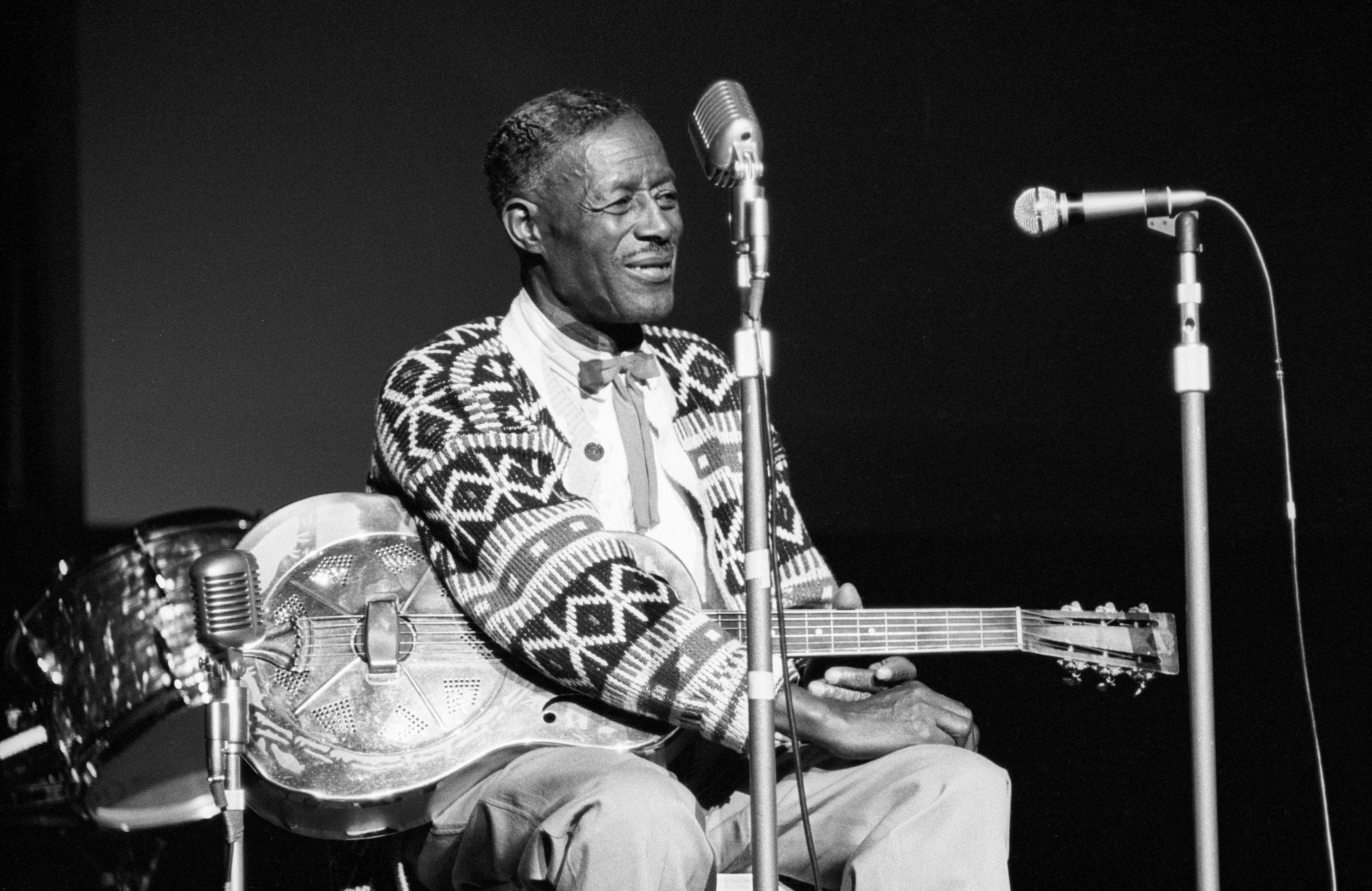 Son House on stage