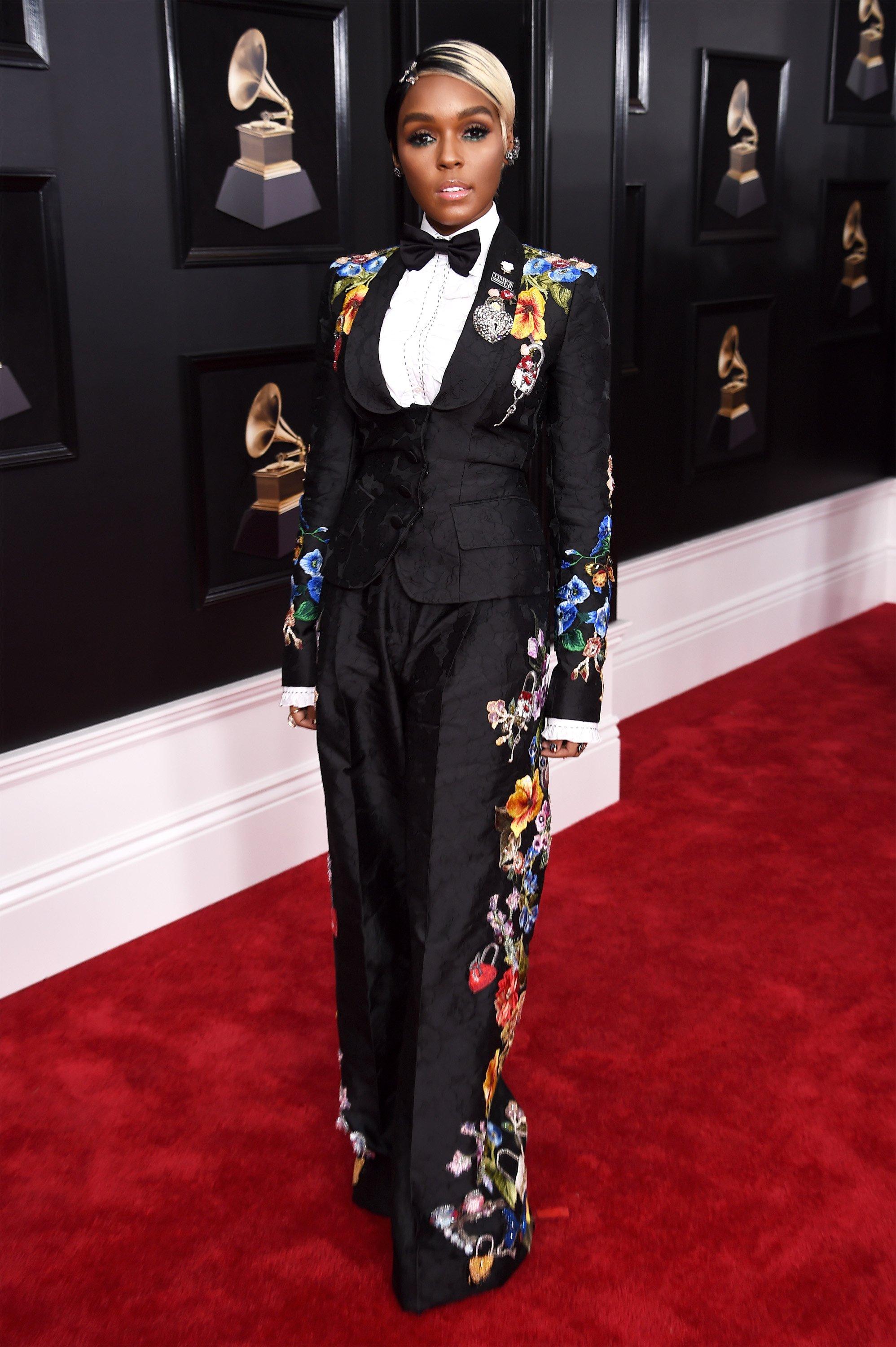 Janelle Monaé at the 60th GRAMMY Awards in 2018