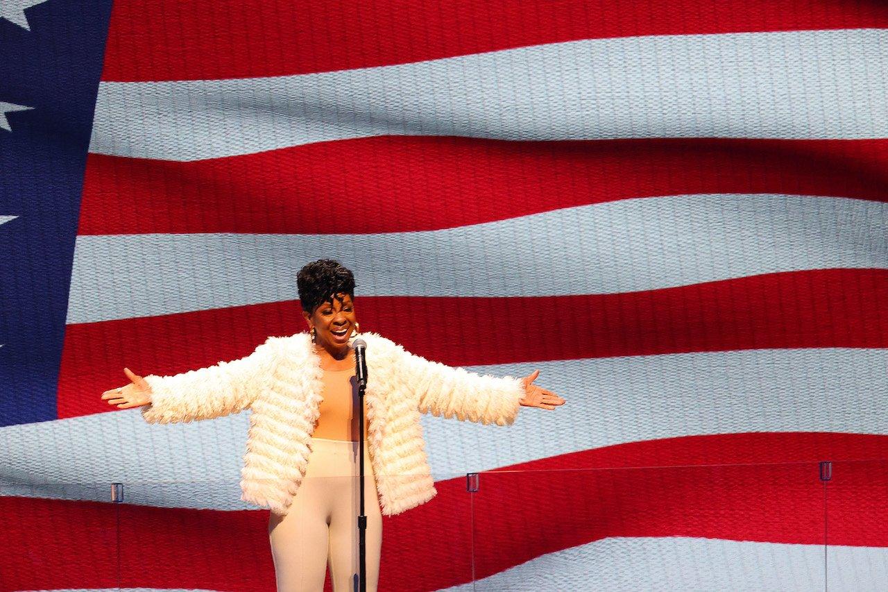 Gladys Knight performs at the 2021 NBA All-Star Game