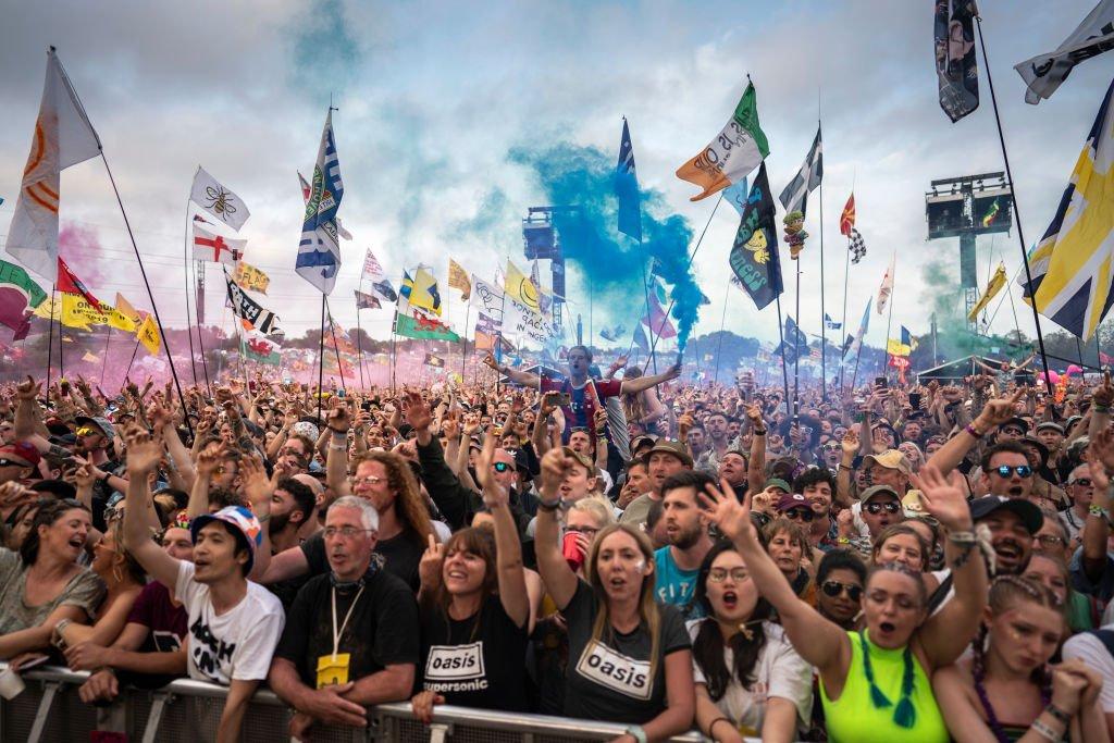 Crowd shot at Glastonbury Festival 2019