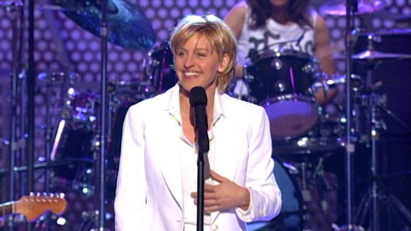 GRAMMY Rewind: Watch Ellen DeGeneres Perform Goofy, Lovable "Ellen's GRAMMY Song" With All-Star Band