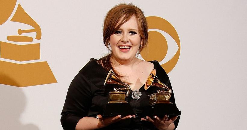 Adele Embraces Old Hollywood in Louis Vuitton at Grammy Awards
