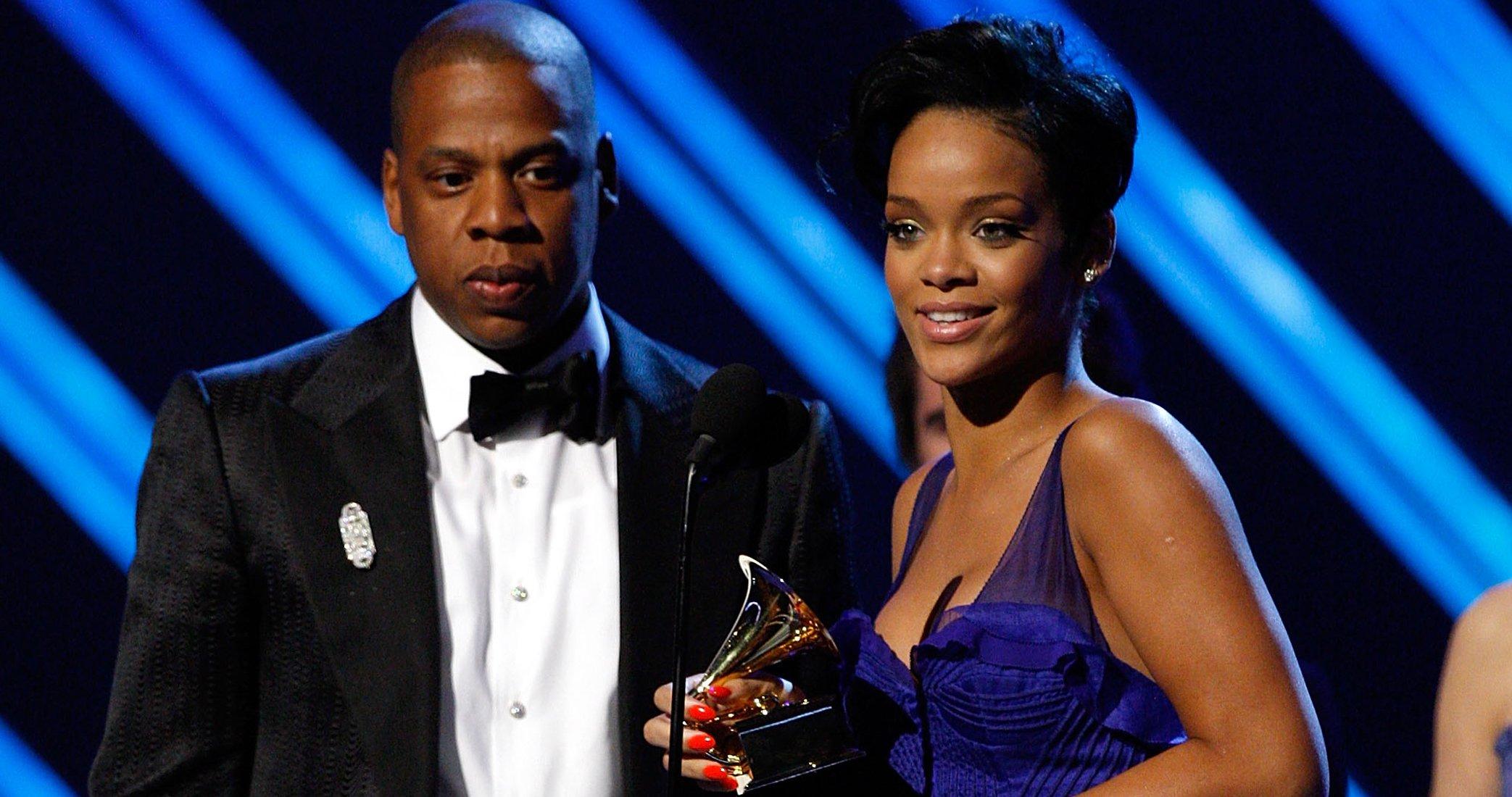 JAY-Z & Rihanna at the 2008 GRAMMYs