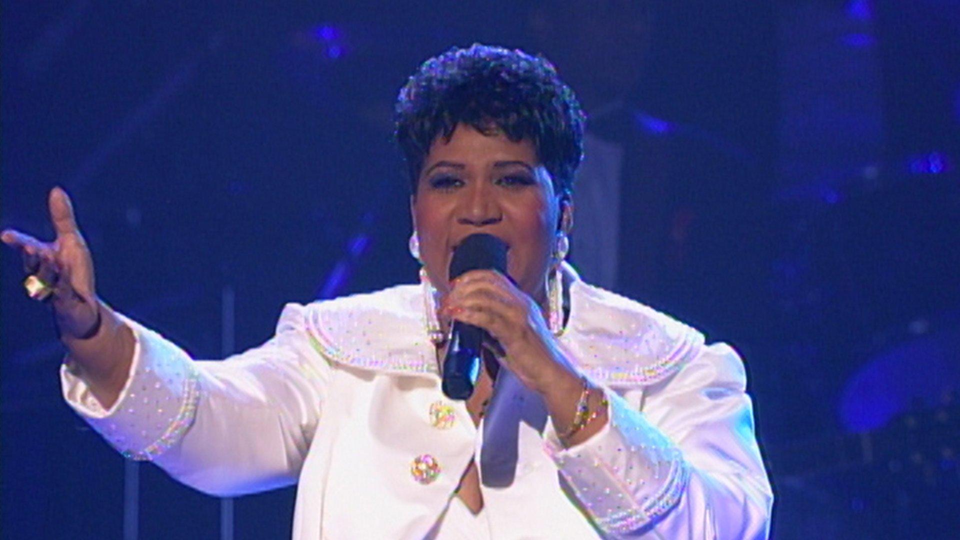 Aretha Franklin at the 36th GRAMMY Awards