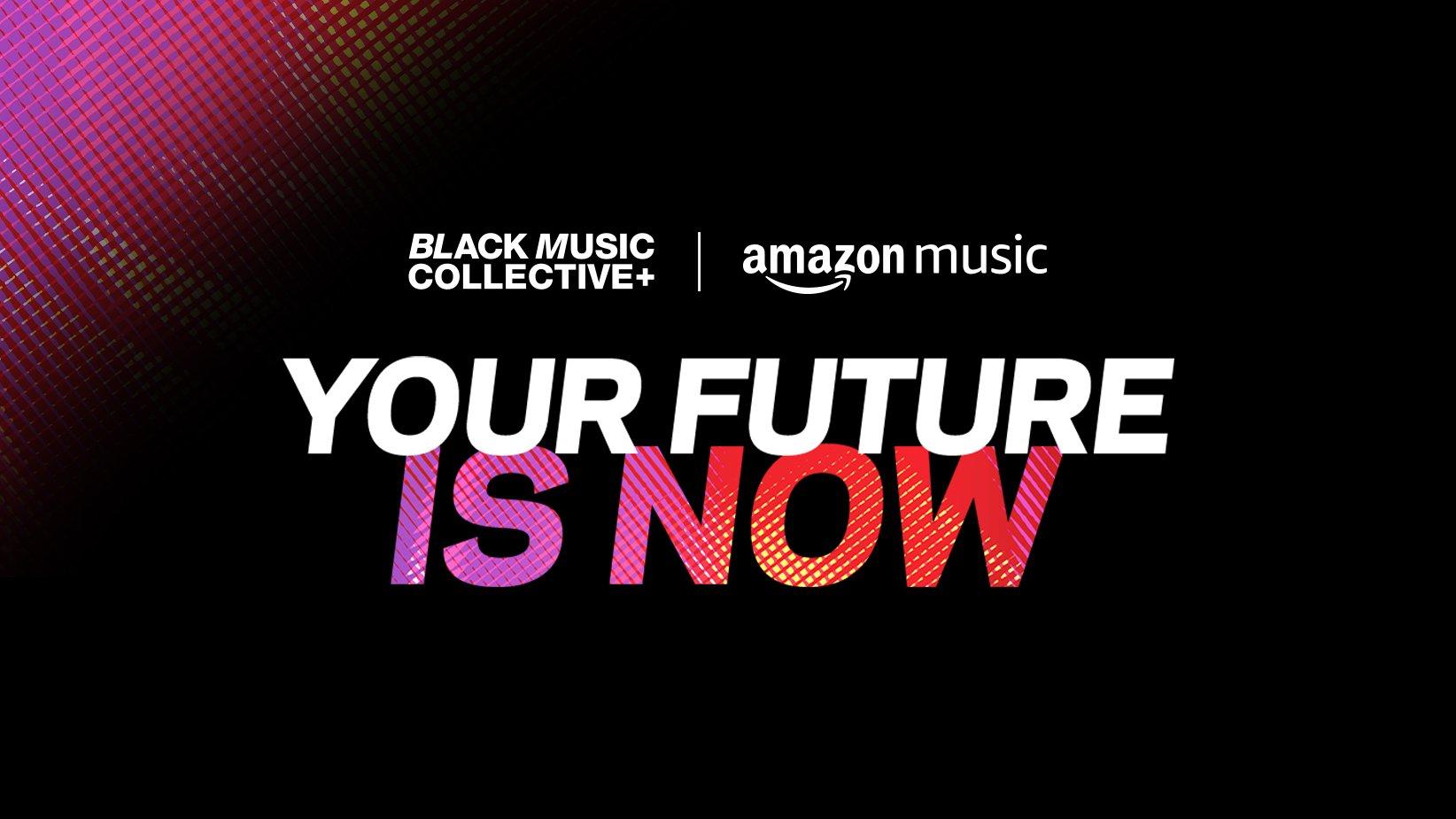 Graphic for the Recording Academy's Black Music Collective (BMC) and Amazon Music donations announcement