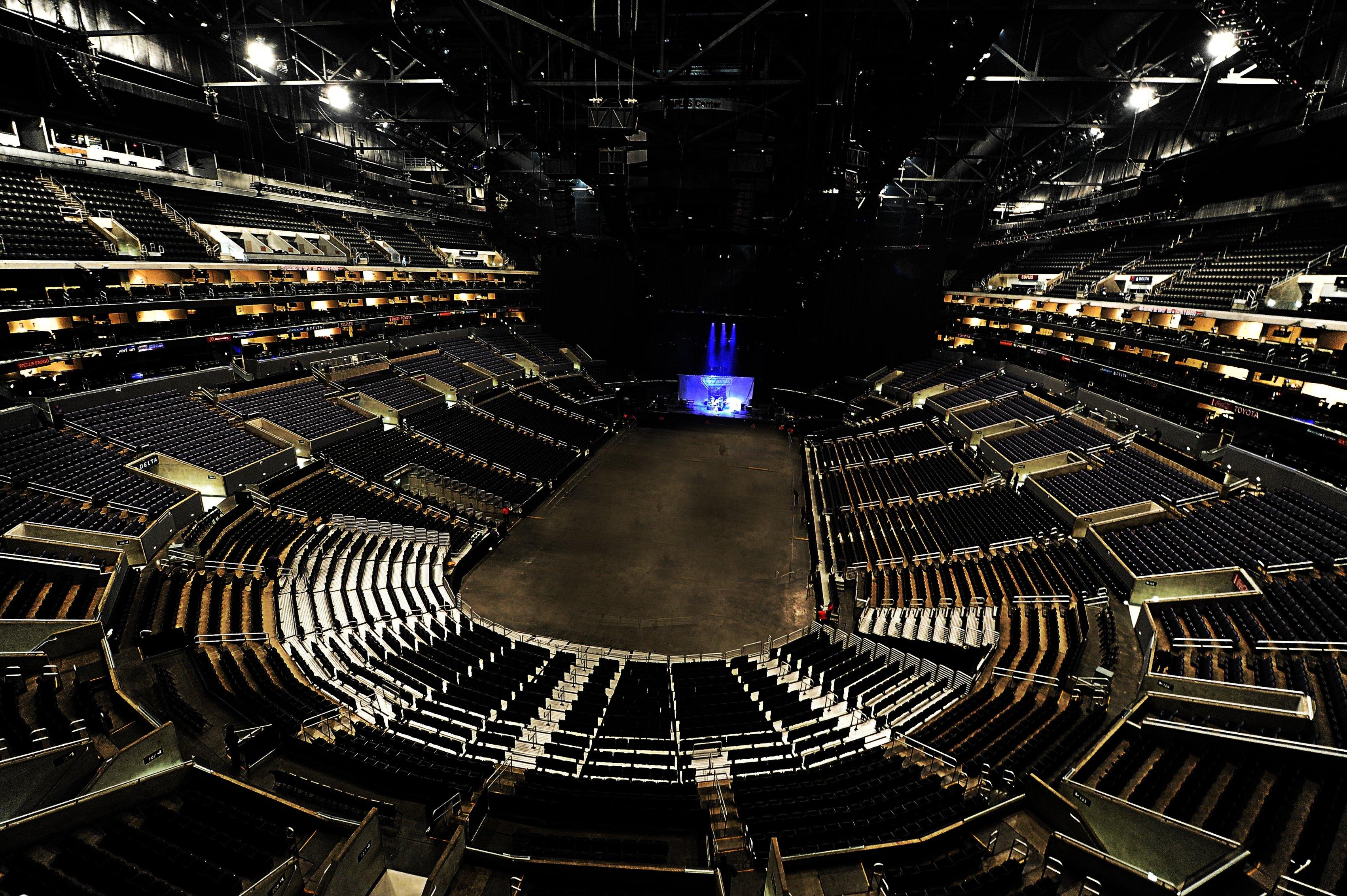 Inside Staples Center in Los Angeles
