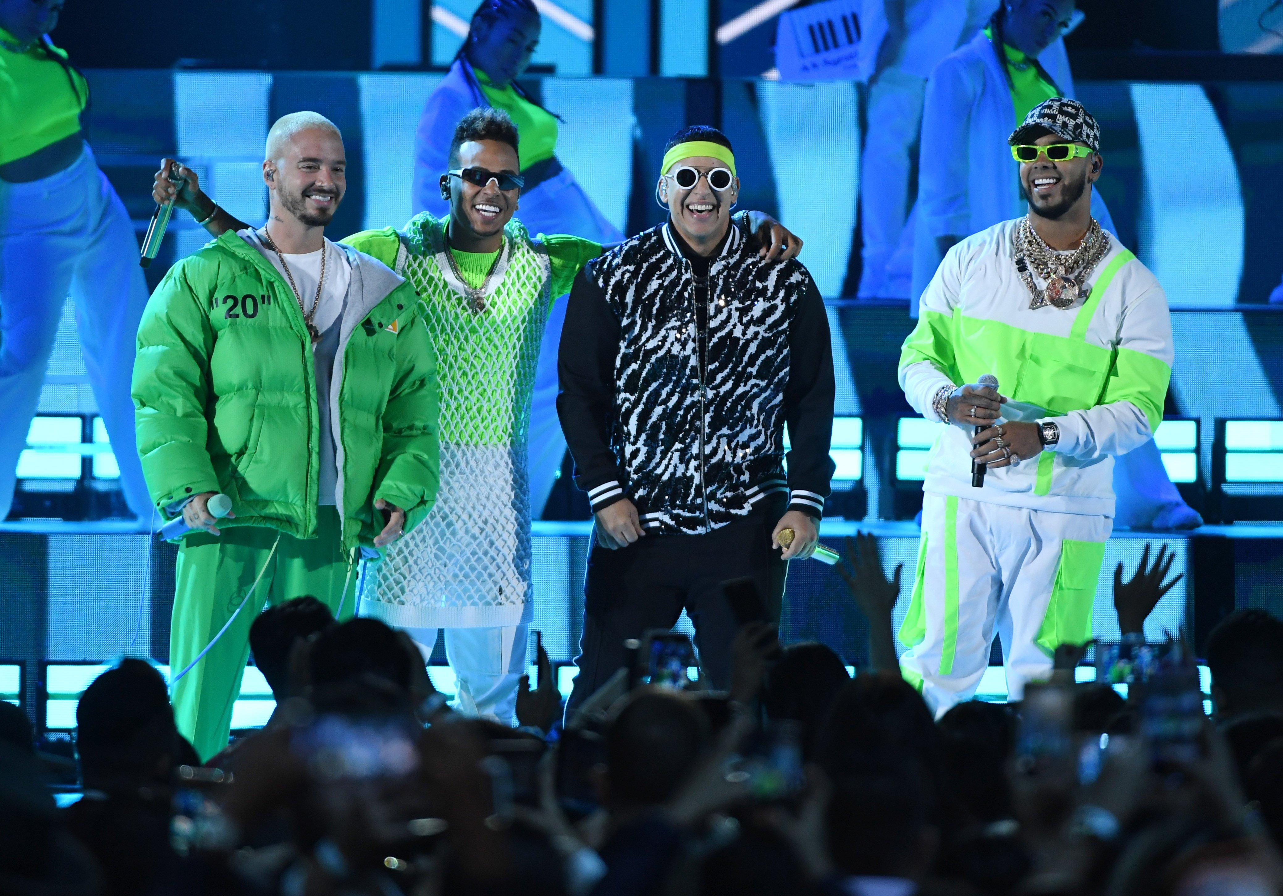 J Balvin, Ozuna, Daddy Yankee & Anuel AA at 2019 Billboard Latin Music Awards