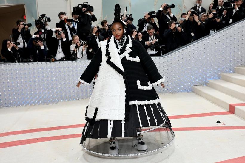 Janelle Monáe attends The 2023 Met Gala Celebrating "Karl Lagerfeld: A Line Of Beauty" at The Metropolitan Museum of Art on May 01, 2023 in New York City