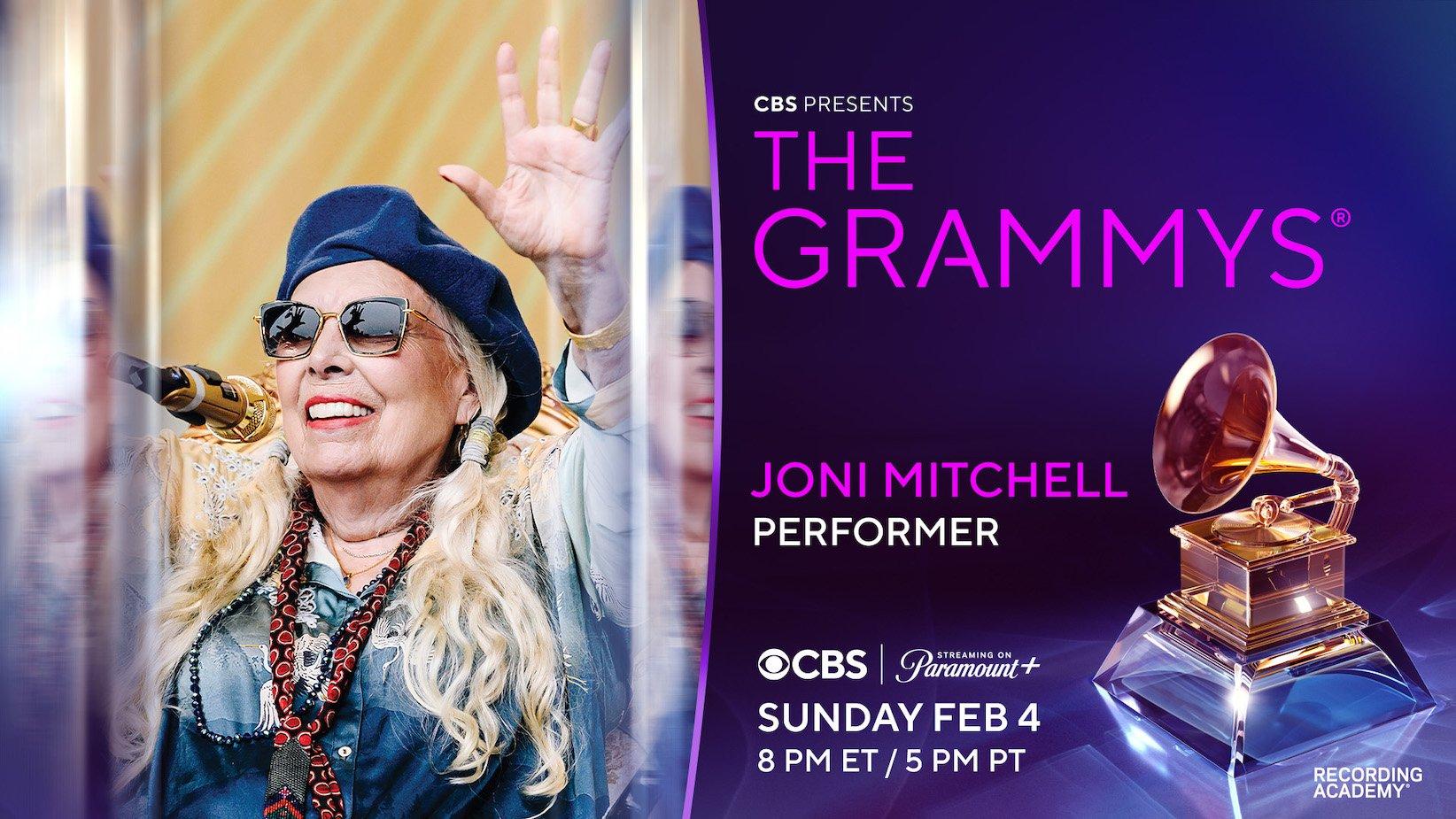 Joni Mitchell To Make GRAMMY Performance Debut At The 2024 GRAMMYs   Joni Mitchell Performers 2024 Grammys 66th Grammy Awards 1644x925