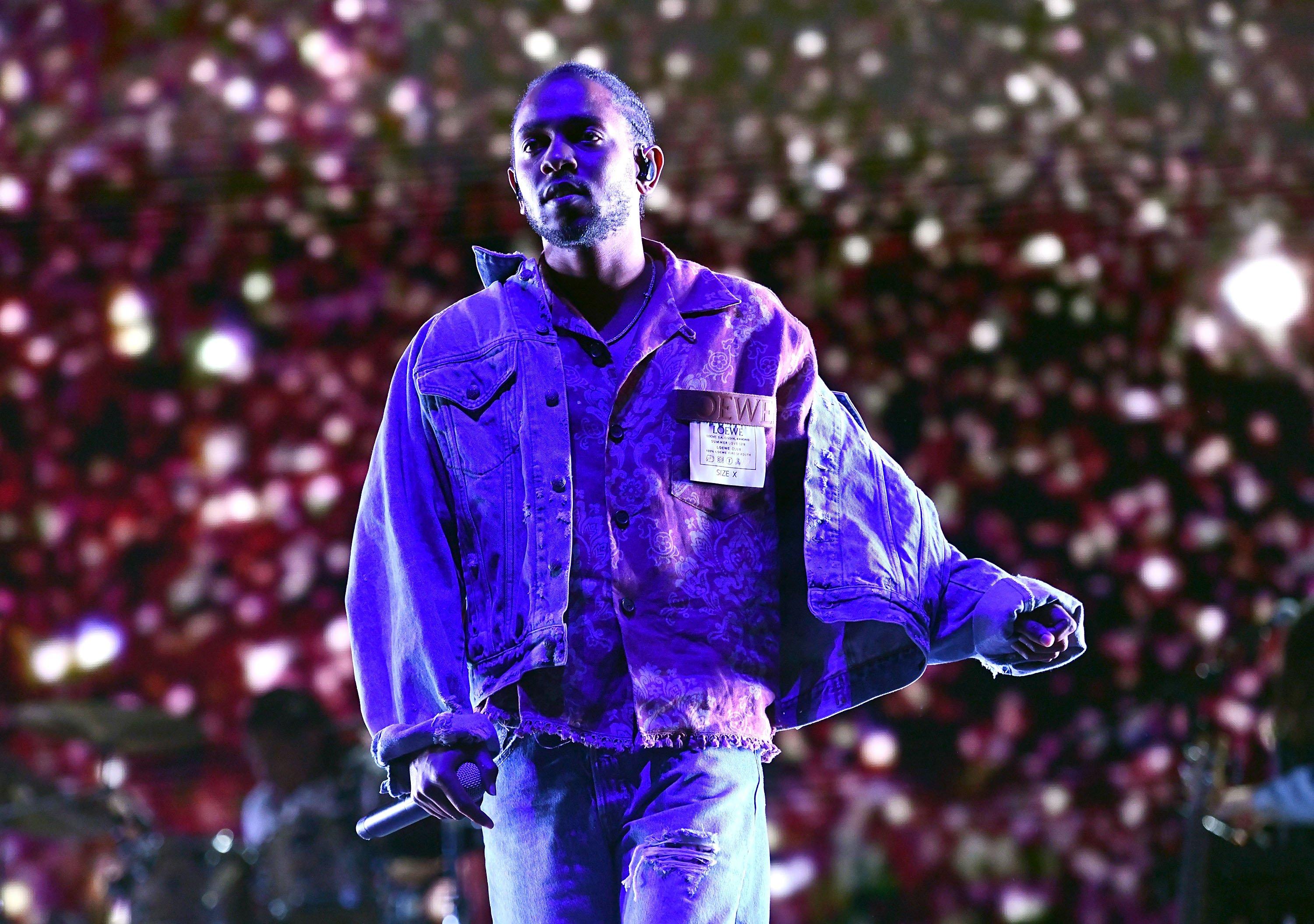Kendrick Lamar performs the 2018 Coachella Valley Music and Arts Festival on April 13, 2018, in Indio, California