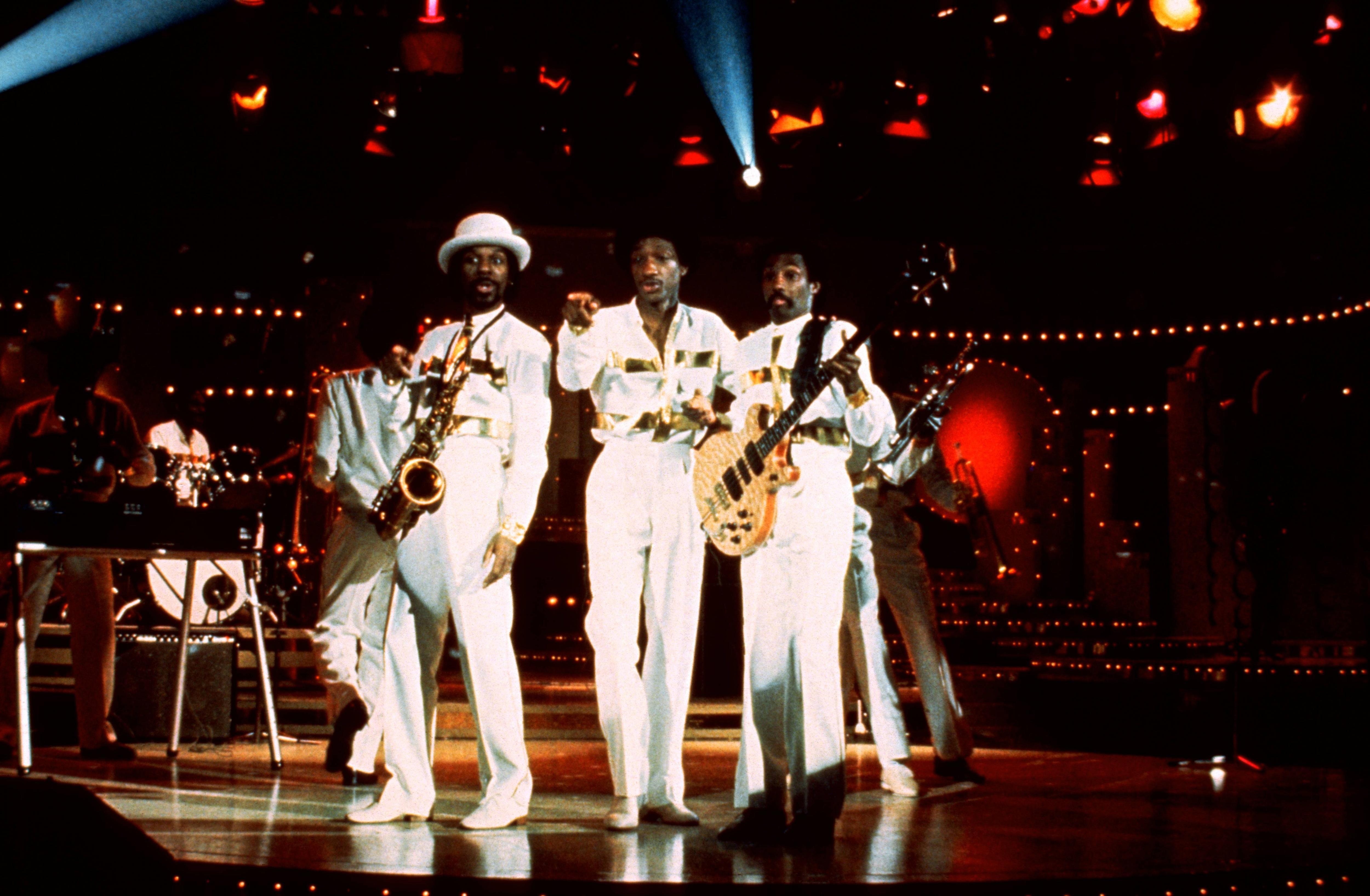 Kool & The Gang perform live in 1970 in matching all-white outfits