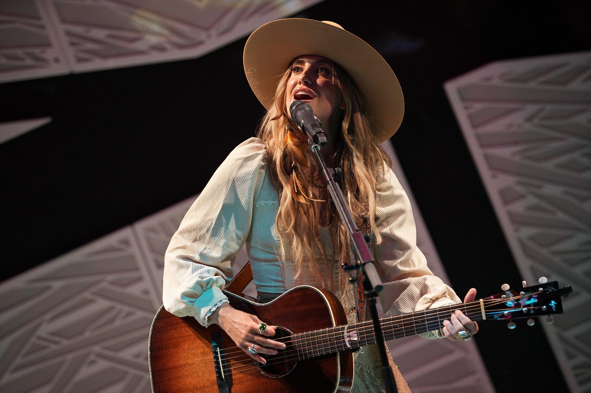 Lainey Wilson performs at 'A New York Evening With Lainey Wilson' at National Sawdust on August 25, 2023 in New York City