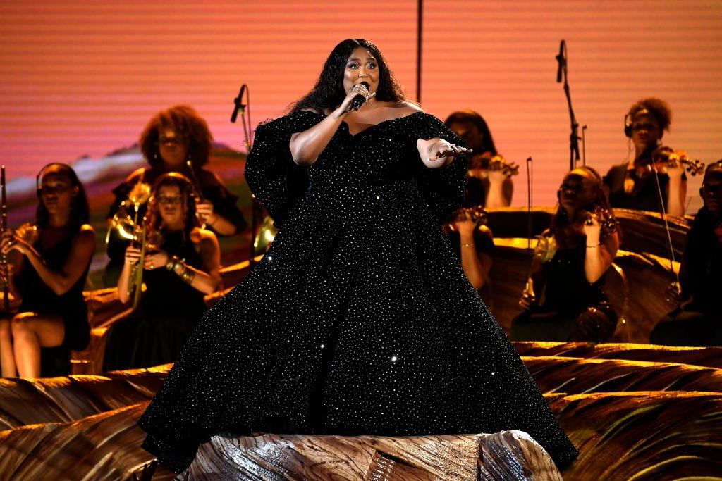 Lizzo performs at 2020 GRAMMYs