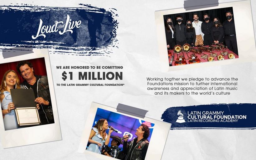 The Latin GRAMMY Cultural Foundation® to receive $1 million donation from Loud And Live 