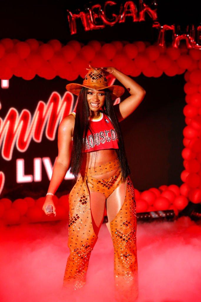 Megan Thee Stallion performs on "Jimmy Kimmel Live!" in 2019