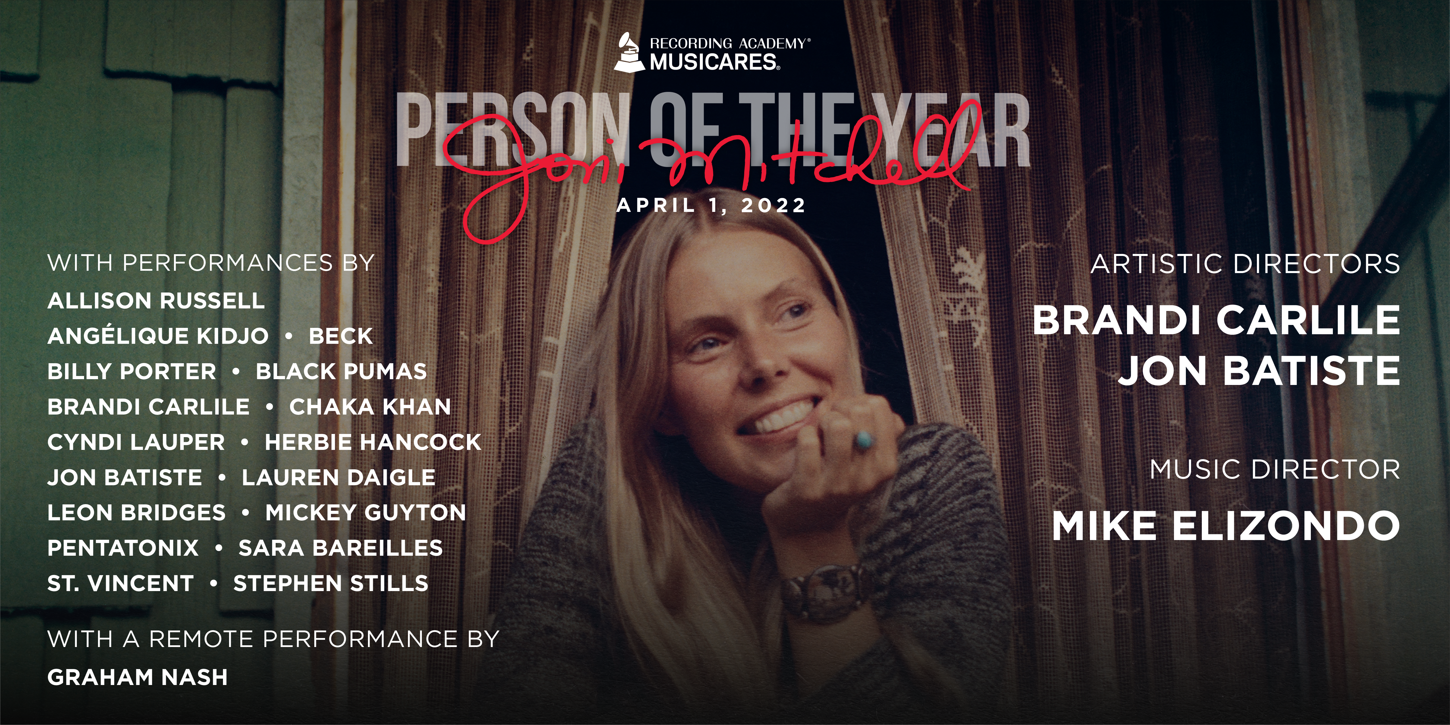 Joni Mitchell is MusiCares Person of the Year