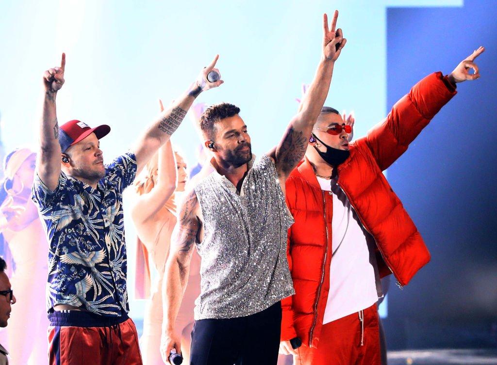 Residente, Ricky Martin and Bad Bunny perform at the 2019 Latin GRAMMY Awards