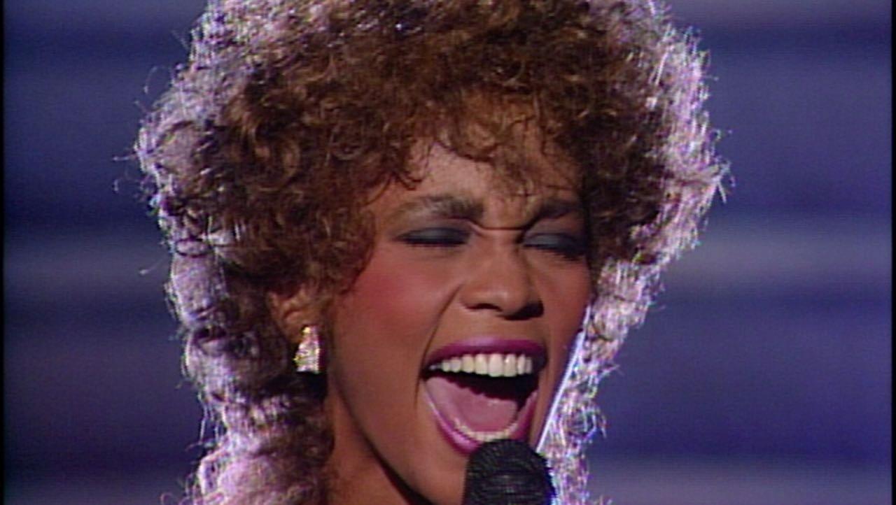 Whitney Houston performs at the 29th GRAMMYs 