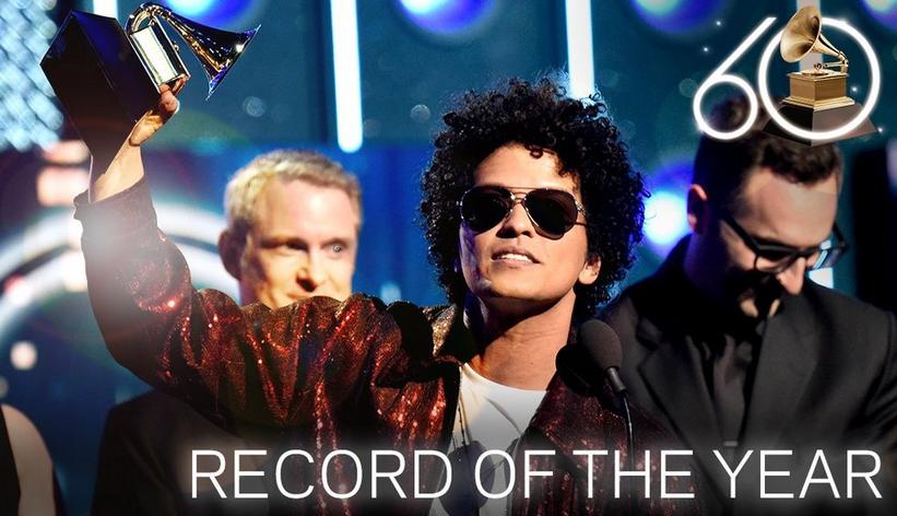 Bruno Mars Wins Record Of The Year | 2018 GRAMMYs