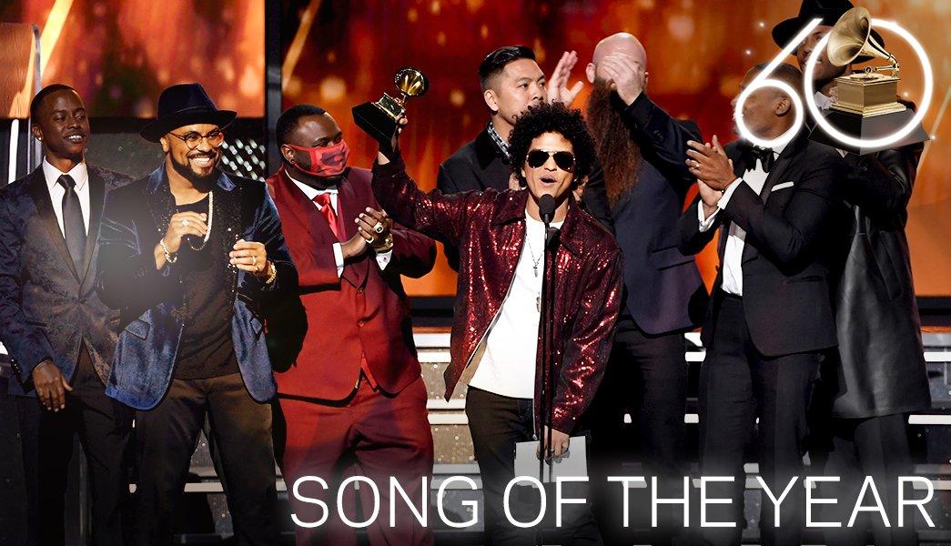 Bruno Mars Wins Song Of The Year