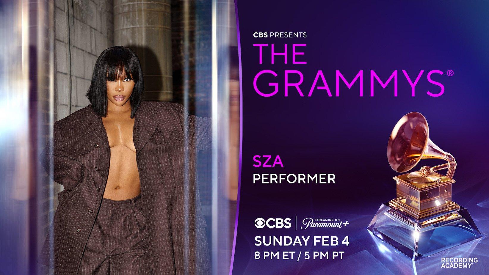 SZA To Perform At The 2024 GRAMMYs; Leads With The Most GRAMMY