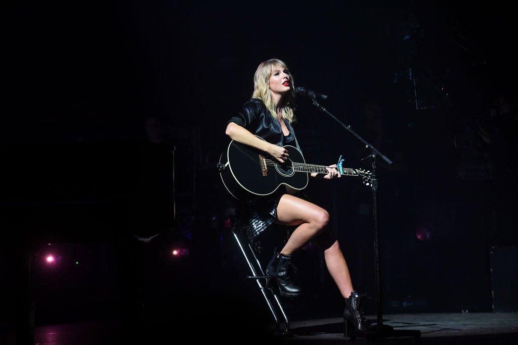 Taylor Swift performs during the "City of Lover" concert in 2019