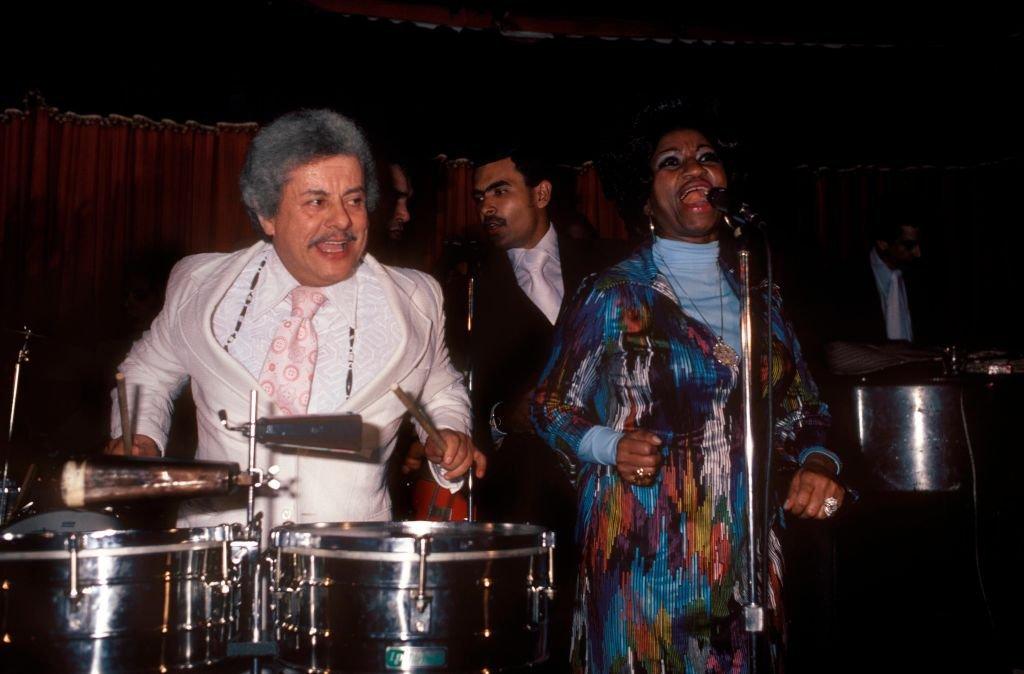 Tito Puente and Celia CRUZ perform in the mid-1970s