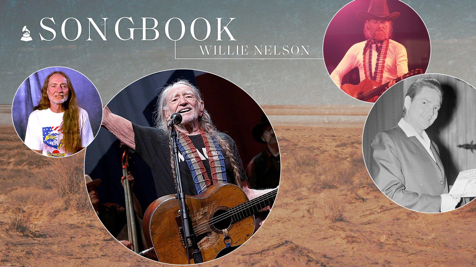Photos of Willie Nelson throughout the decades for Songbook series on GRAMMY.com