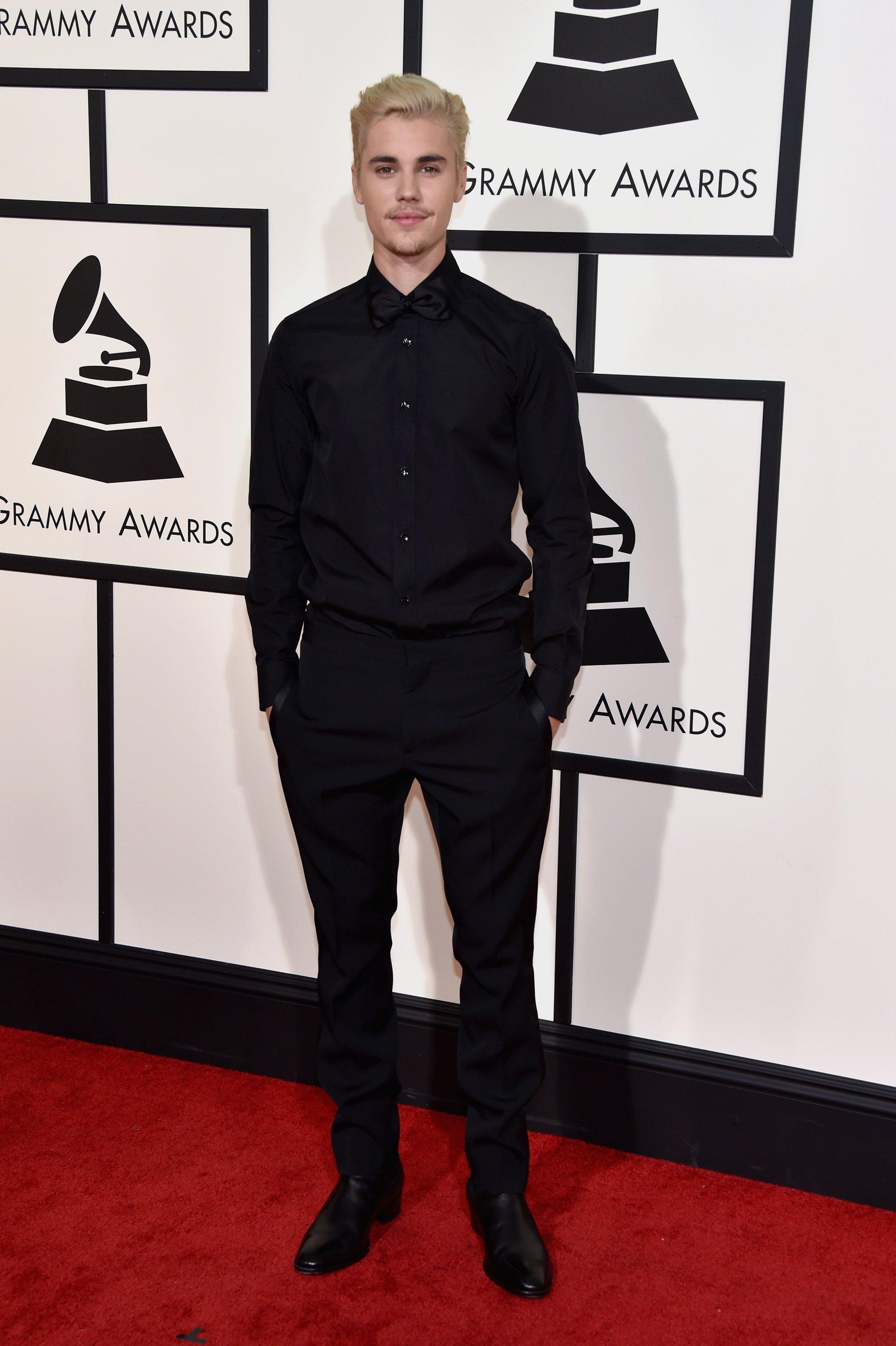 Justin Bieber at the 58th GRAMMY Awards