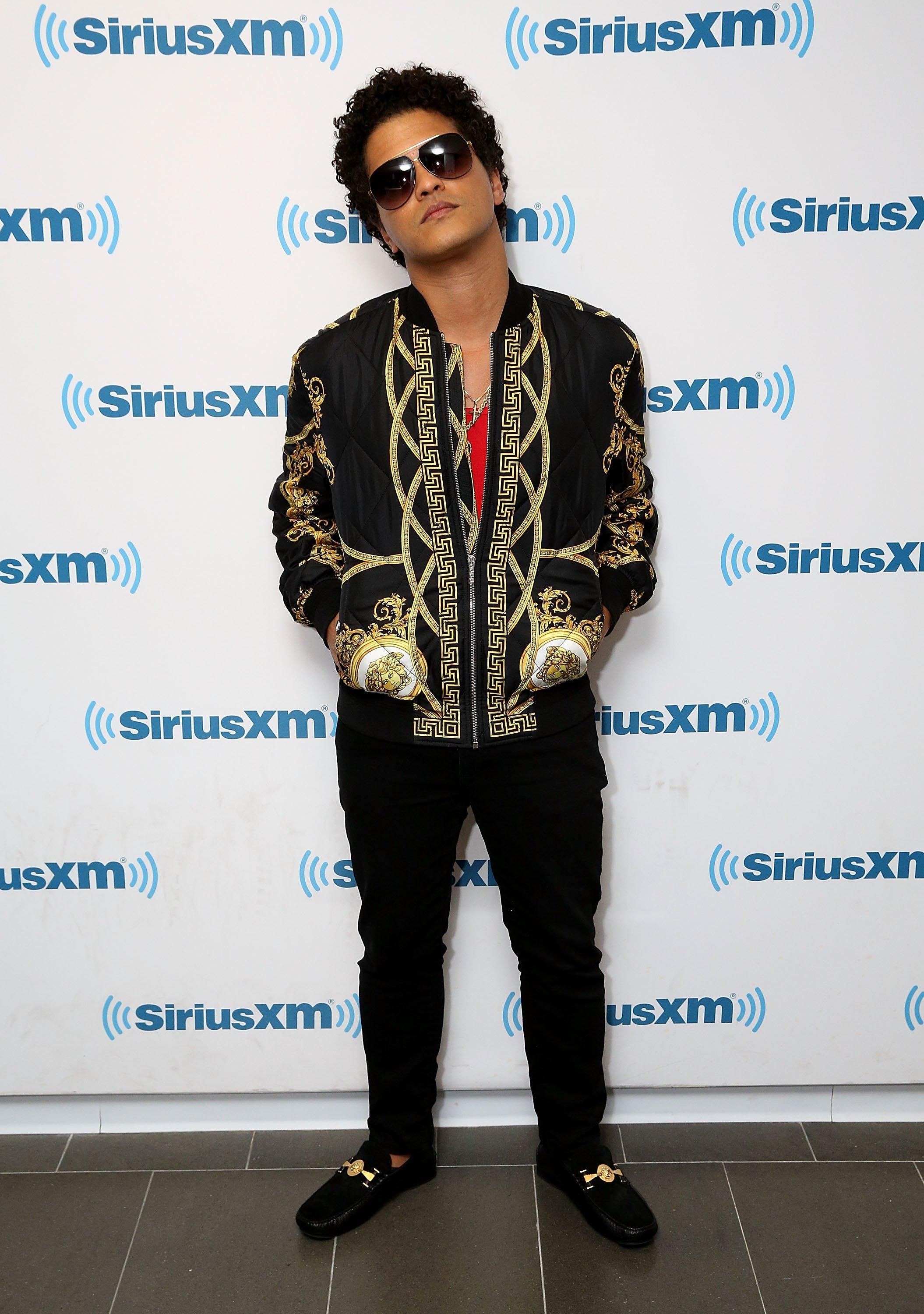 Bruno Mars photographed in New York in 2016