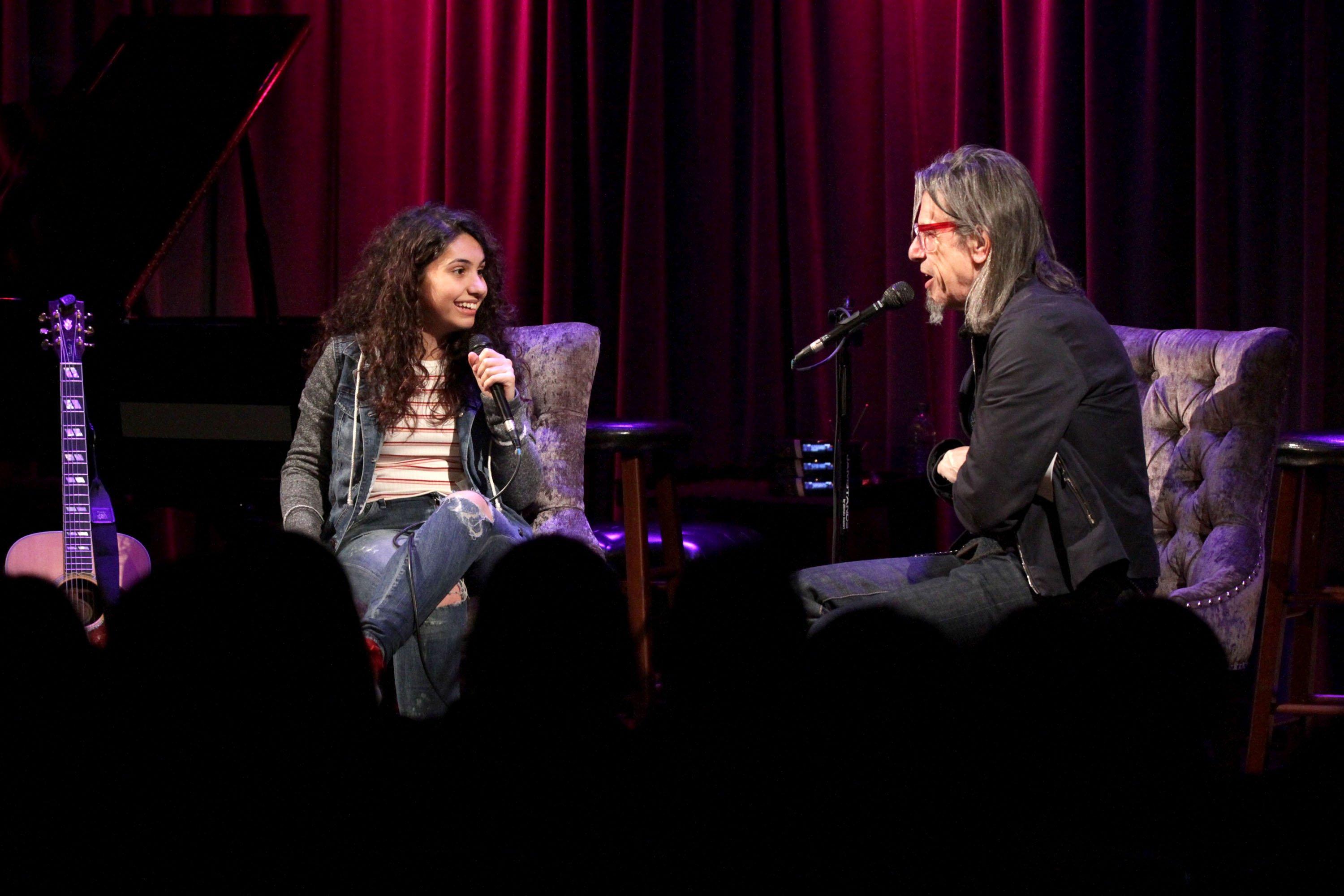 Alessia Cara and Scott Goldman at the GRAMMY Museum