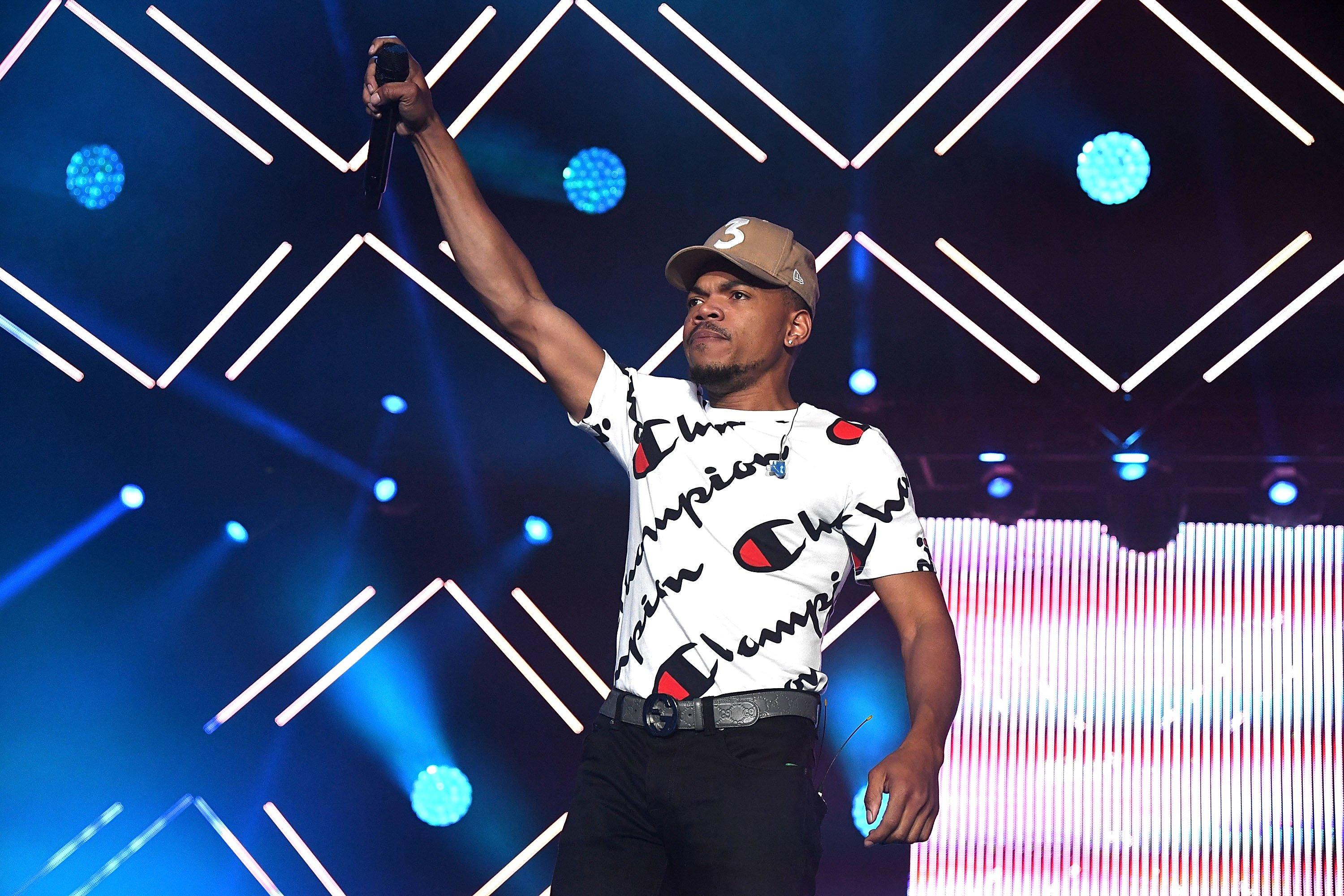 Chance The Rapper performs at Essence Festival 2017