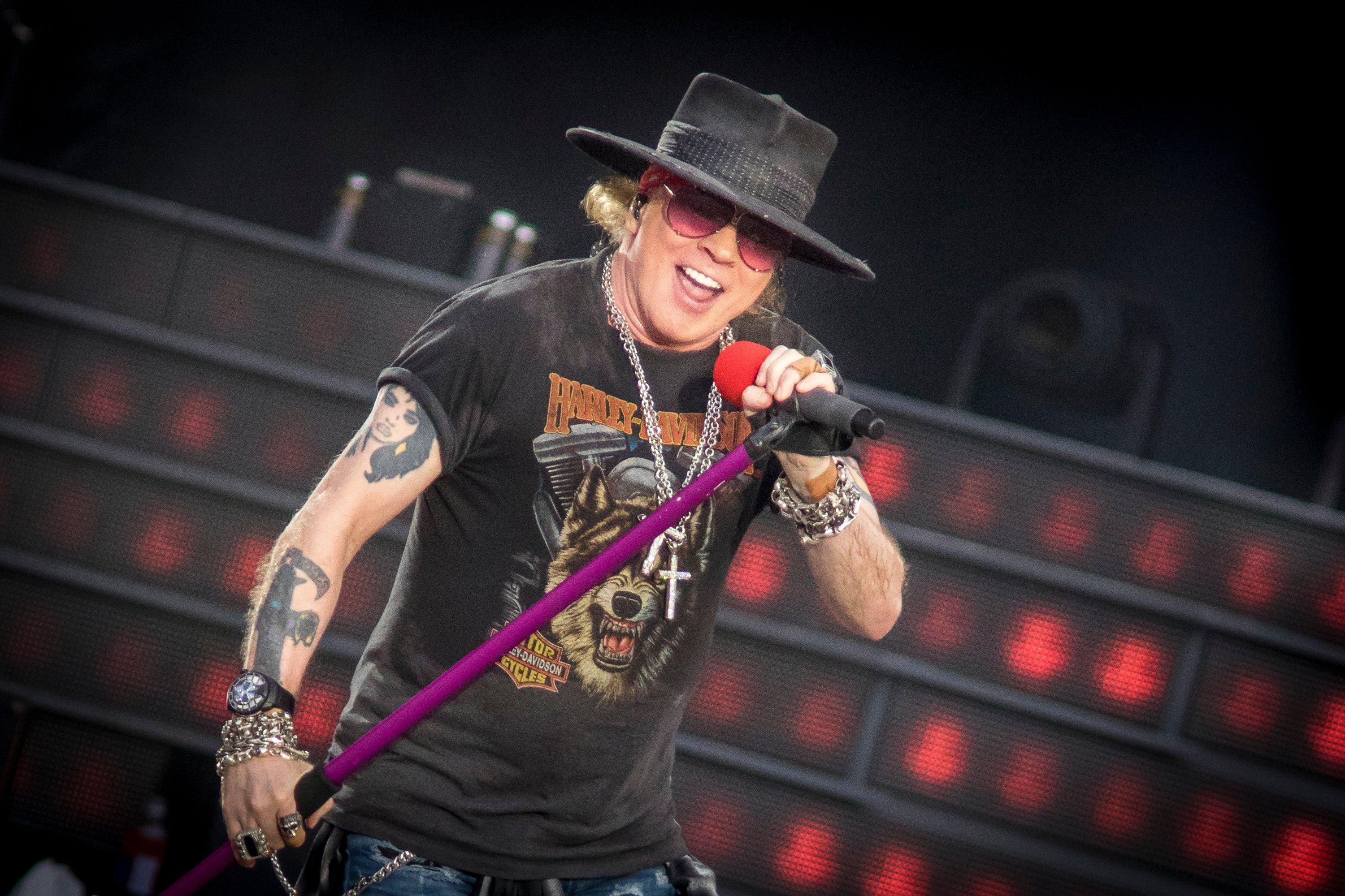 Axl Rose performs live in 2017