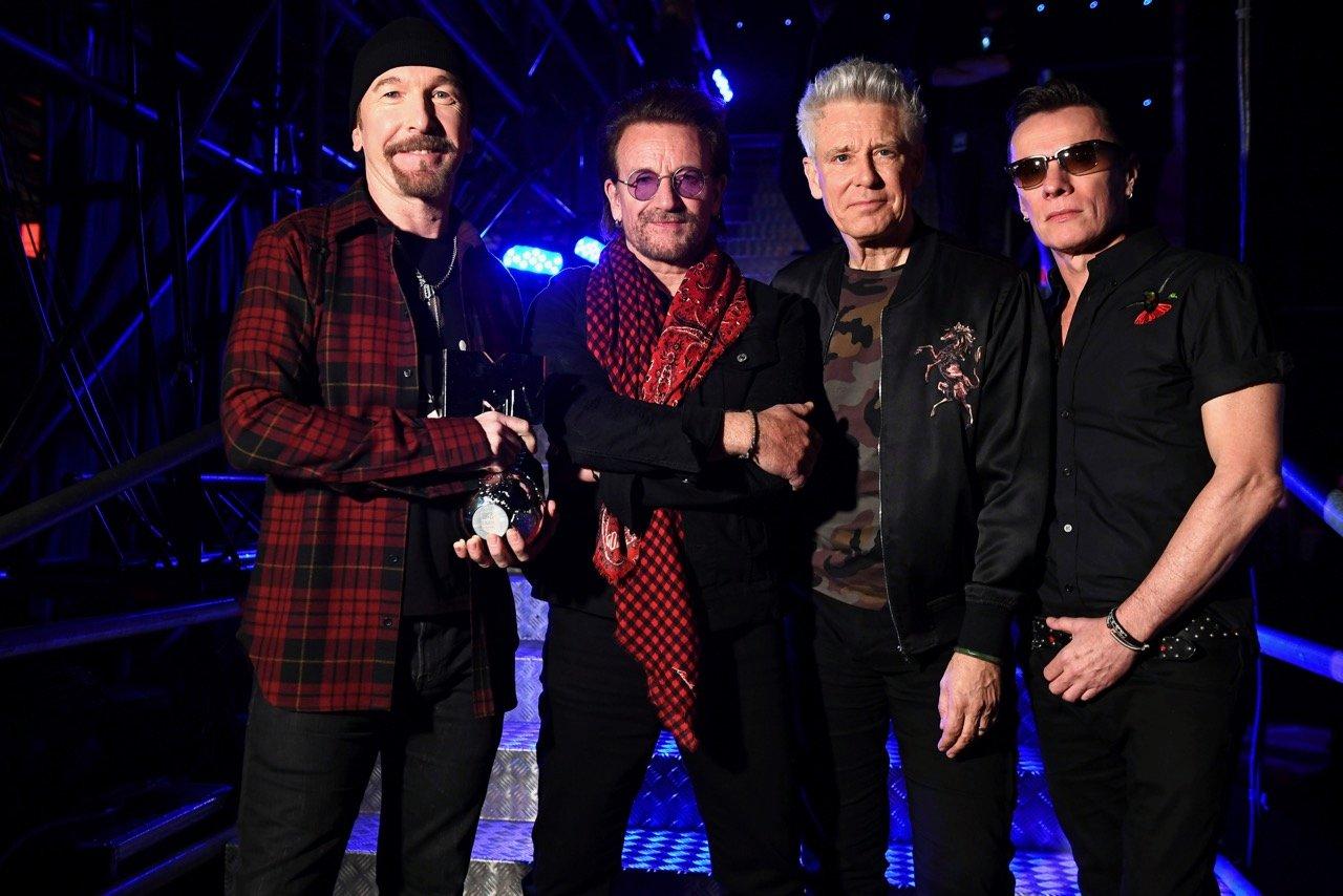 U2 photographed in 2017