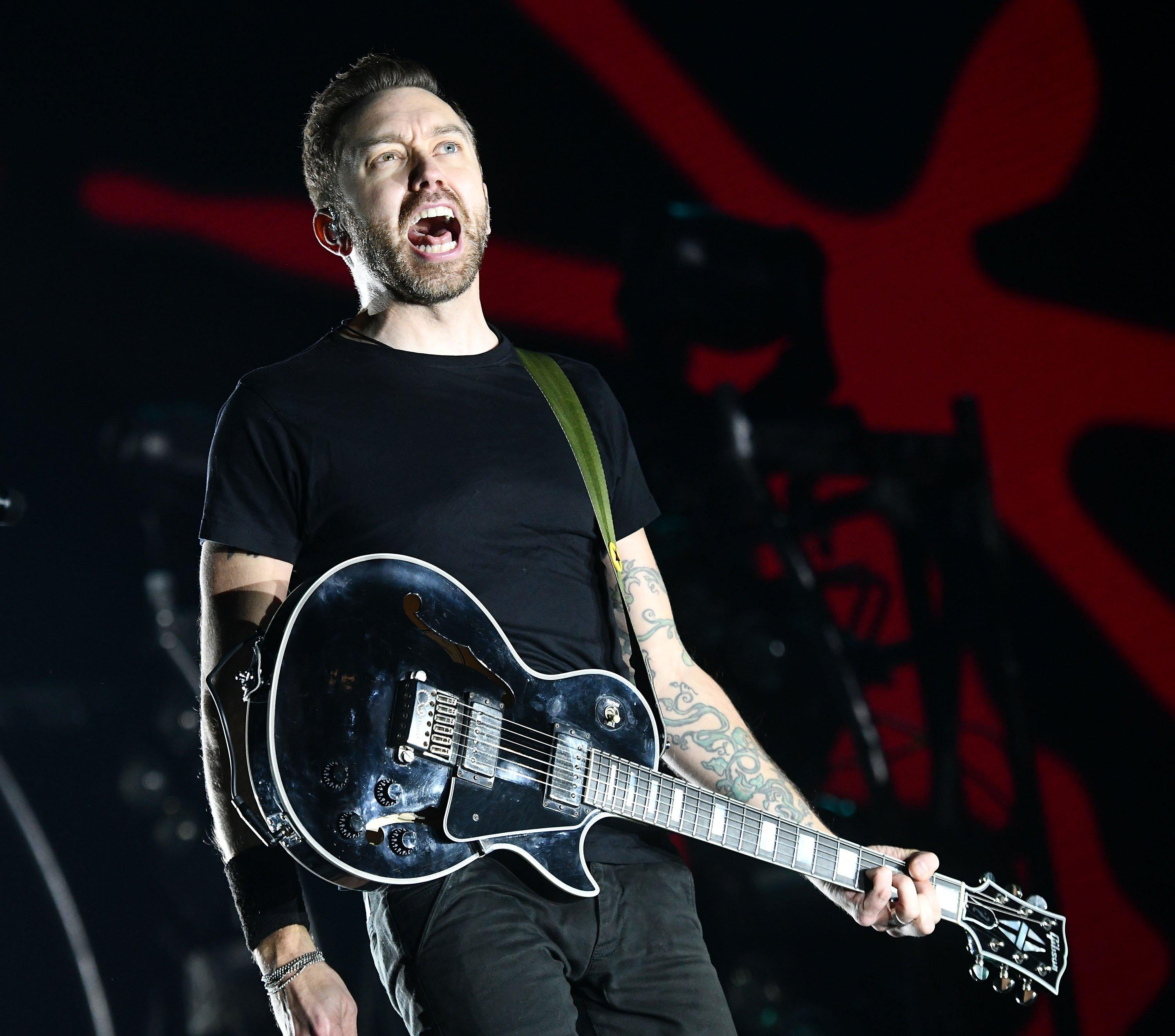 Rise Against's Tim McIlrath photographed in 2017