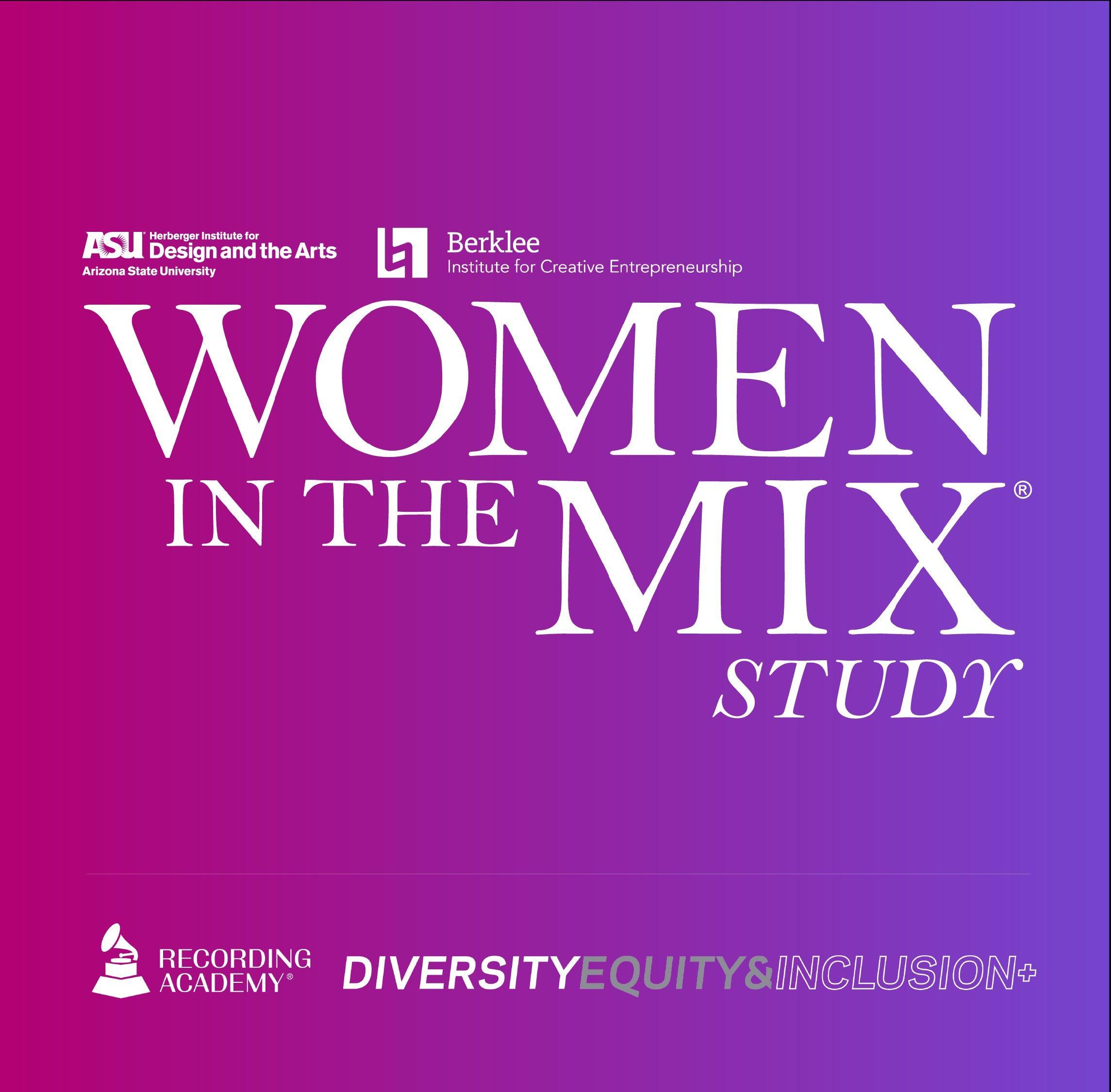 Artwork for the Recording Academy's 2021 Women In The Mix Study