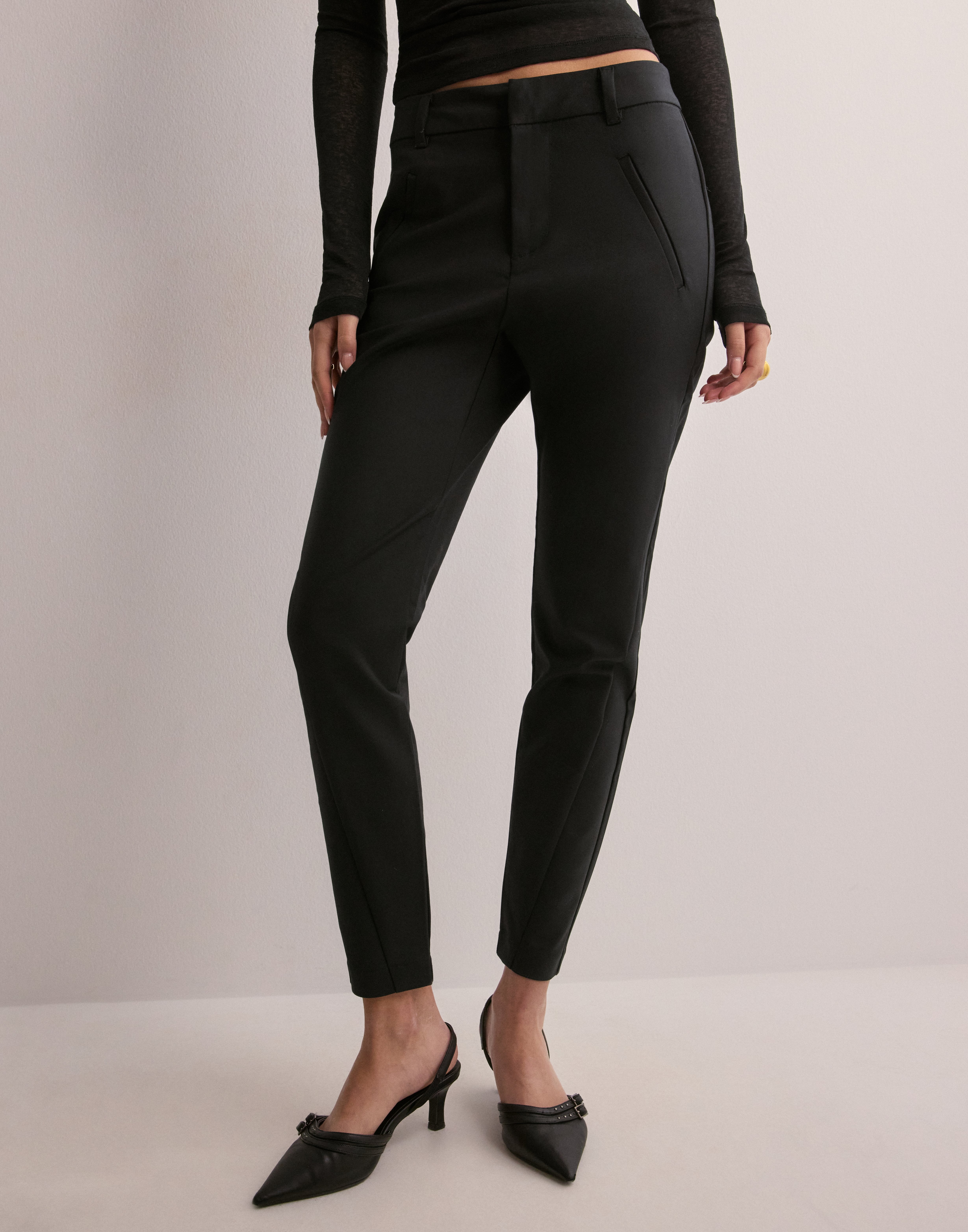 NW ANKLE PANTS - Black - Nelly.com