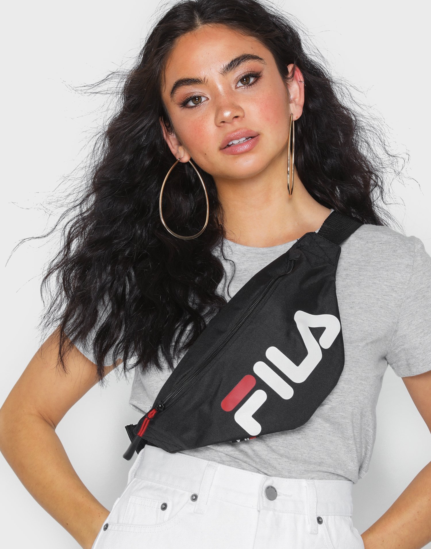 fila waist bag slim black