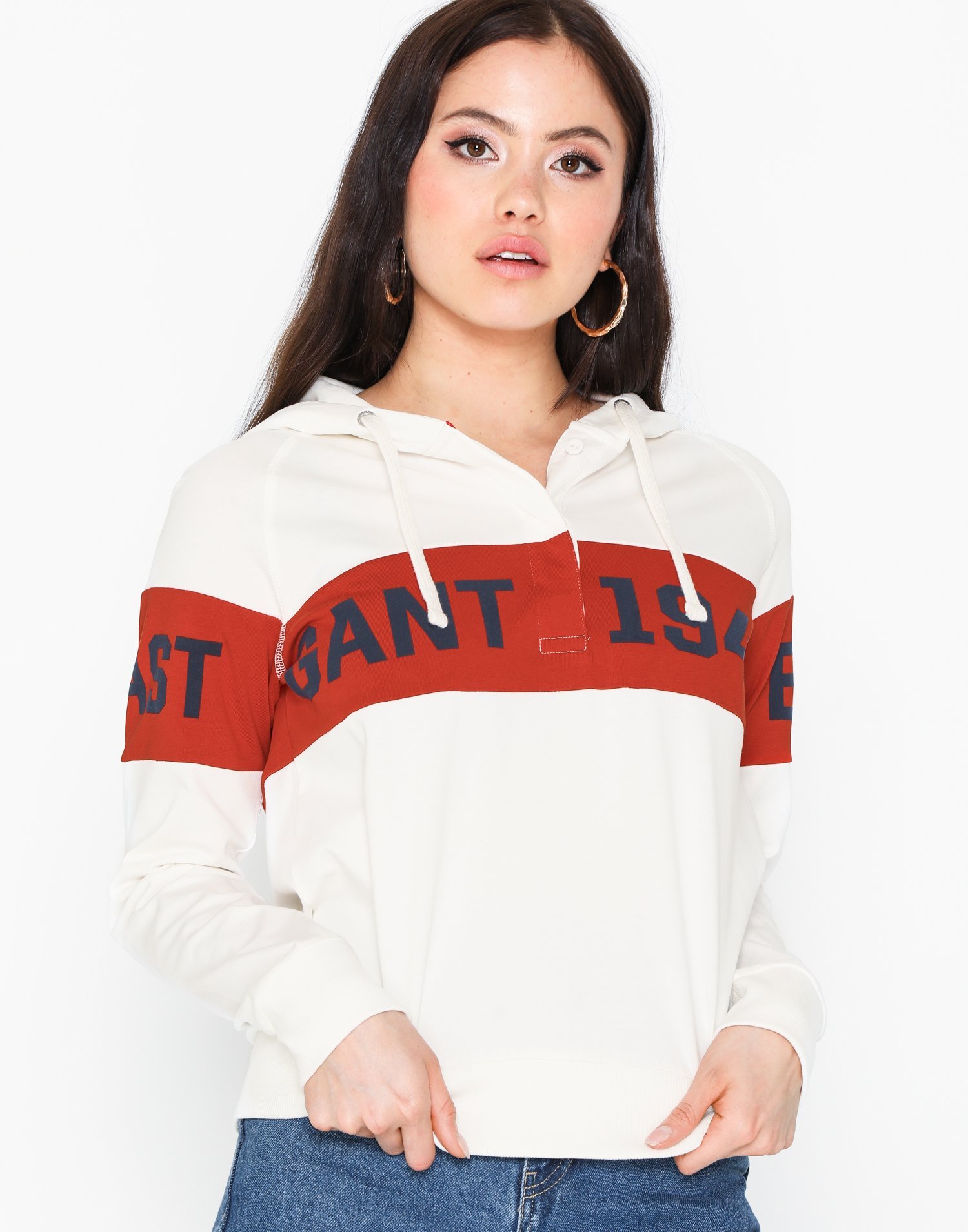 gant stripe hoodie