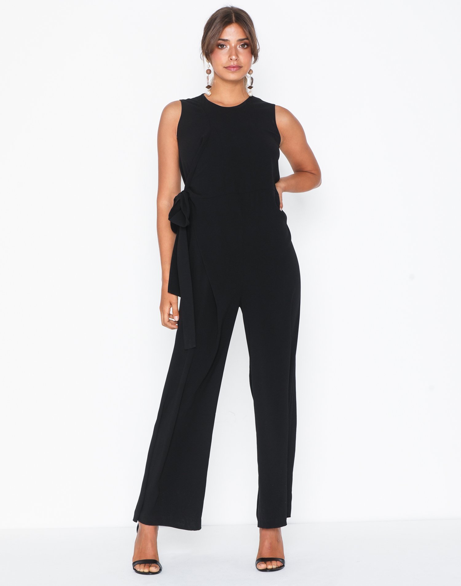 michael kors lace sleeve jumpsuit